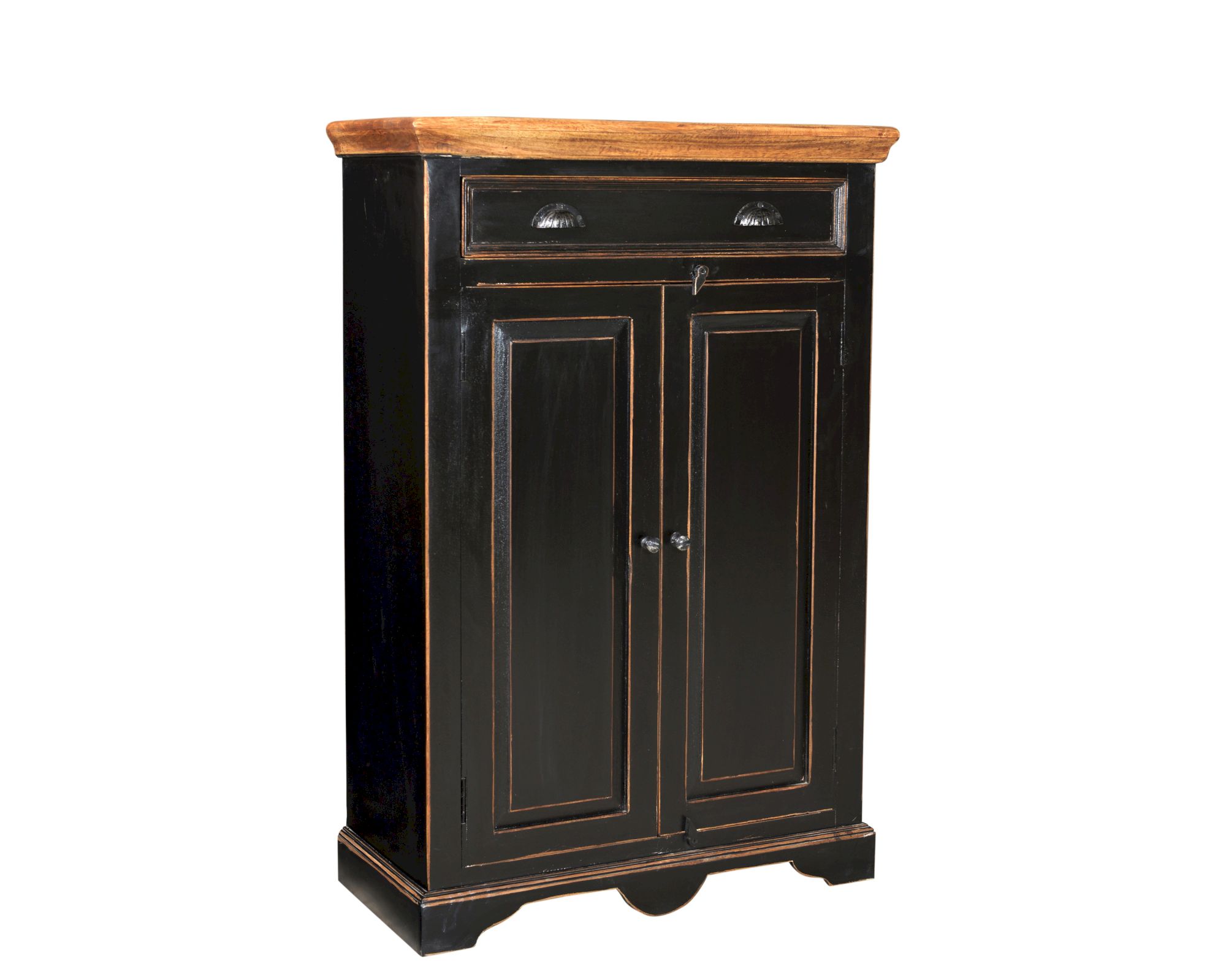 SIT »Corsica« Massivholz Mango Hochkommode schwarz