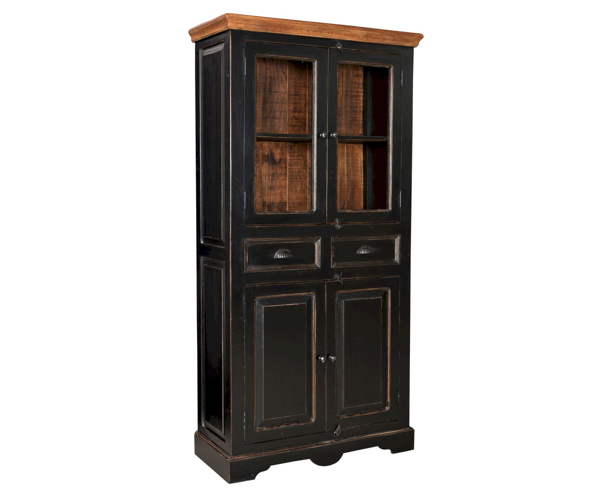 SIT »Corsica« Massivholz Mango Vitrine schwarz