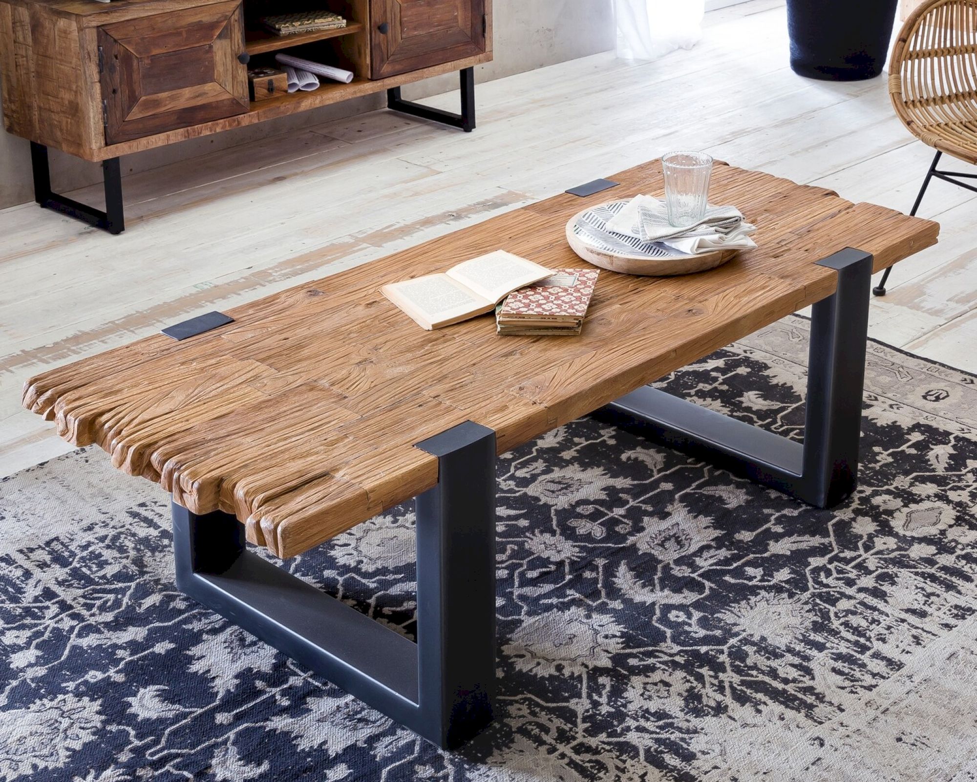 SIT Croco Teak Couchtisch Antikfinish 11416-01 / Antikfinish
