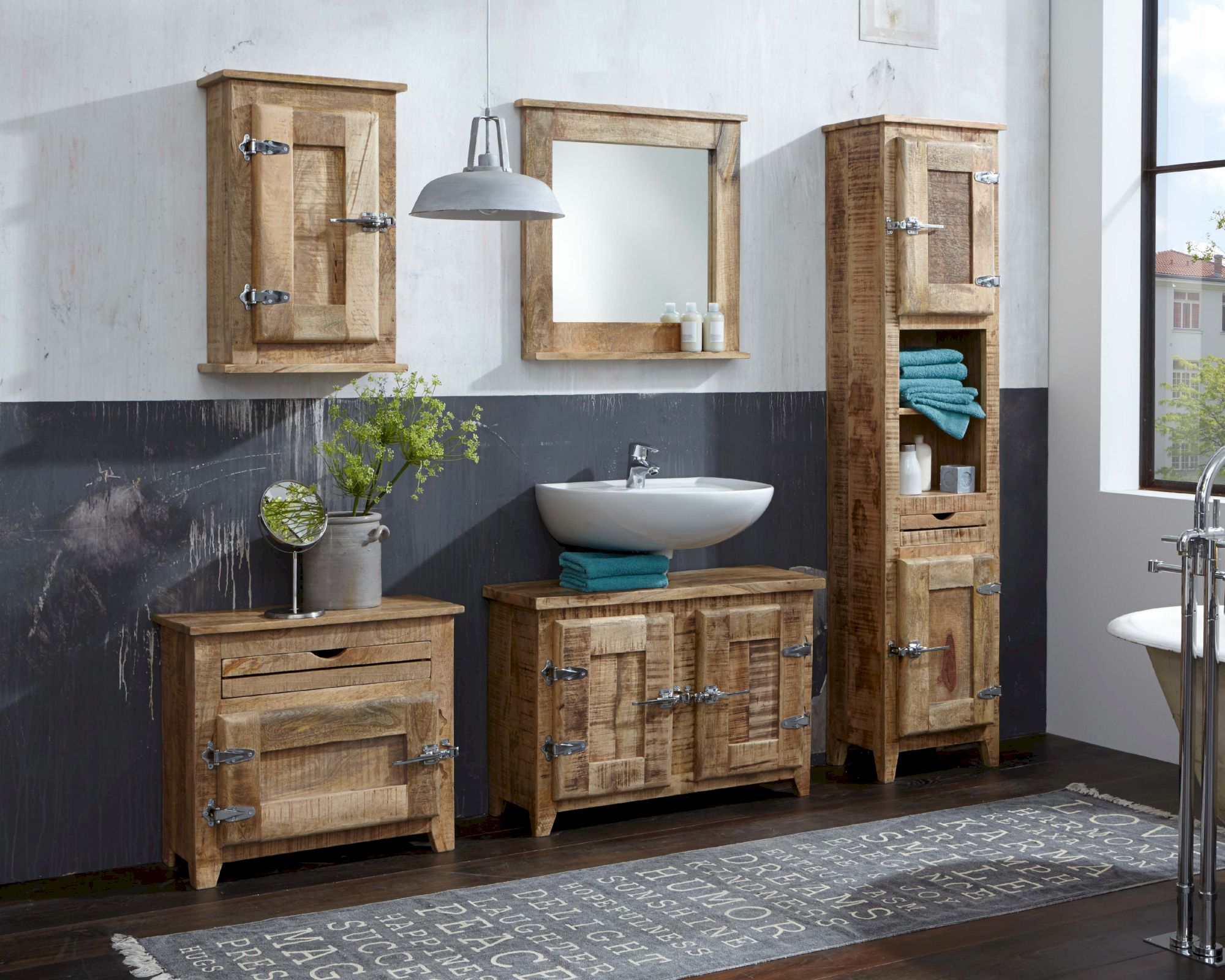 SIT »Frigo« Bad Set 5-teilig Mangoholz