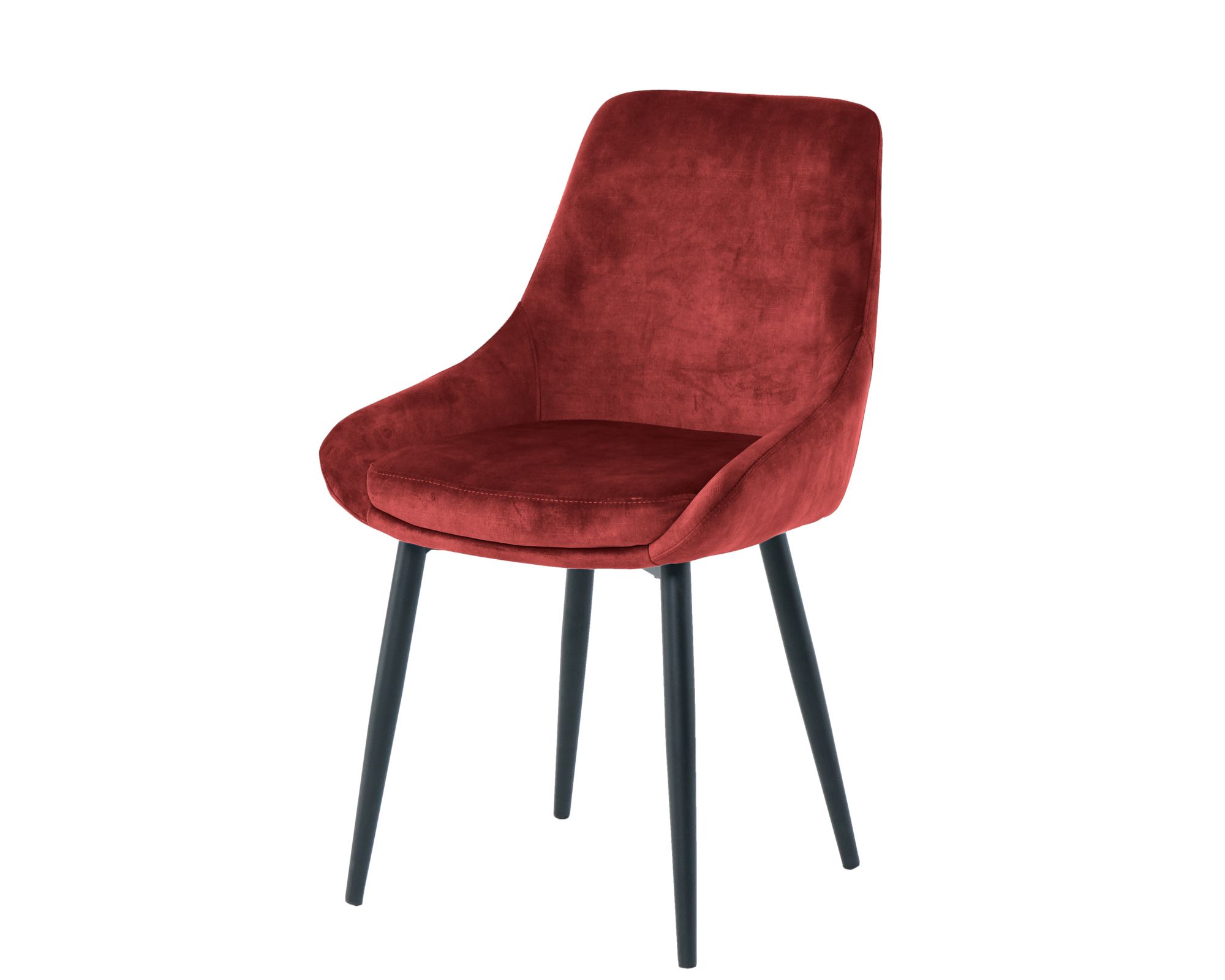 SIT »Linda« Stuhl 2er-Set Samt rot 48x84x57 cm