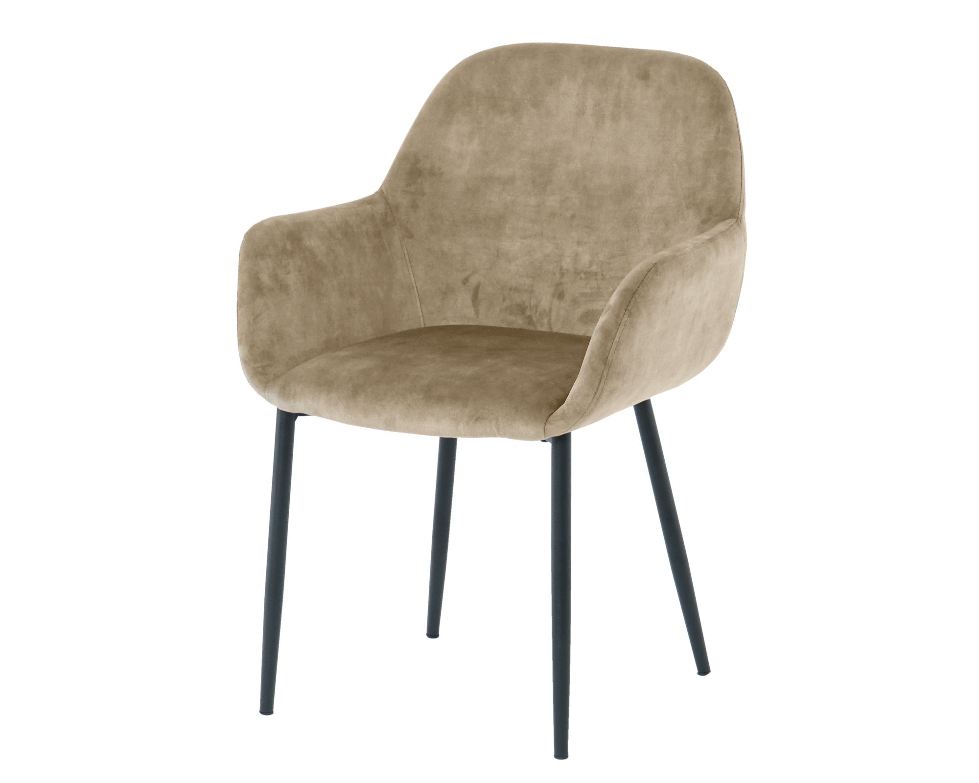 SIT »Lucy« Armlehnstuhl 2er-Set Samt beige 60x84x57,5 cm