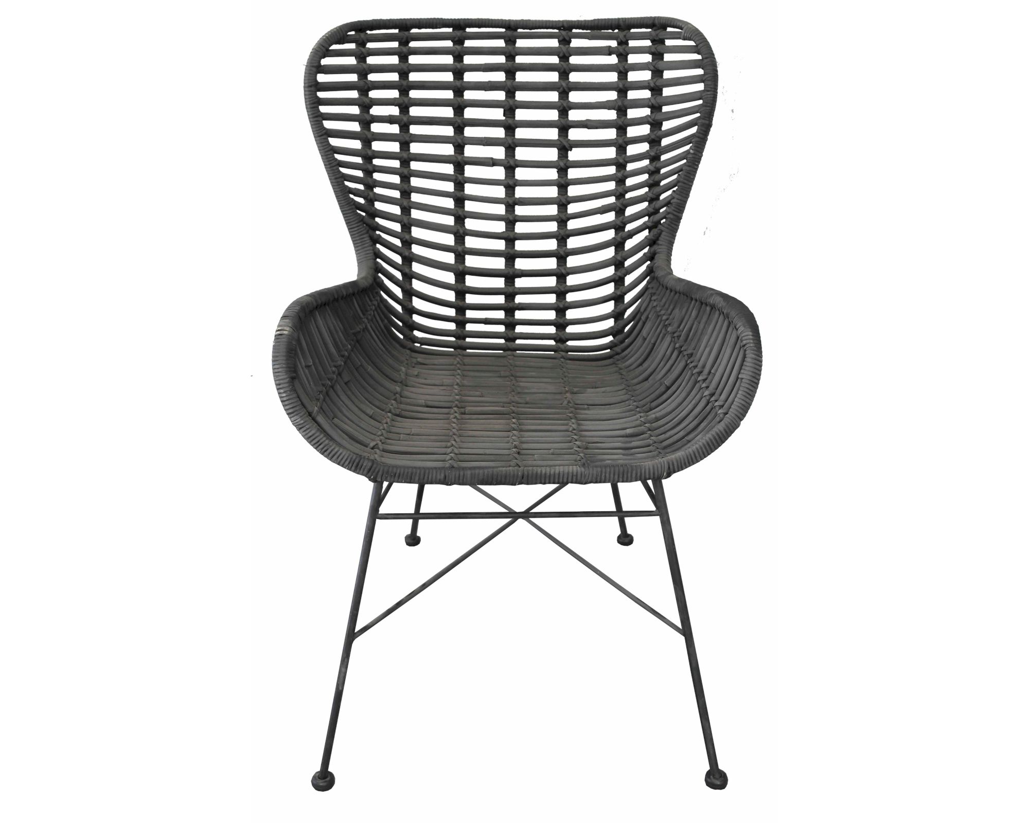 SIT Rattan Vintage Big Stuhl Rattan schwarz lackiert