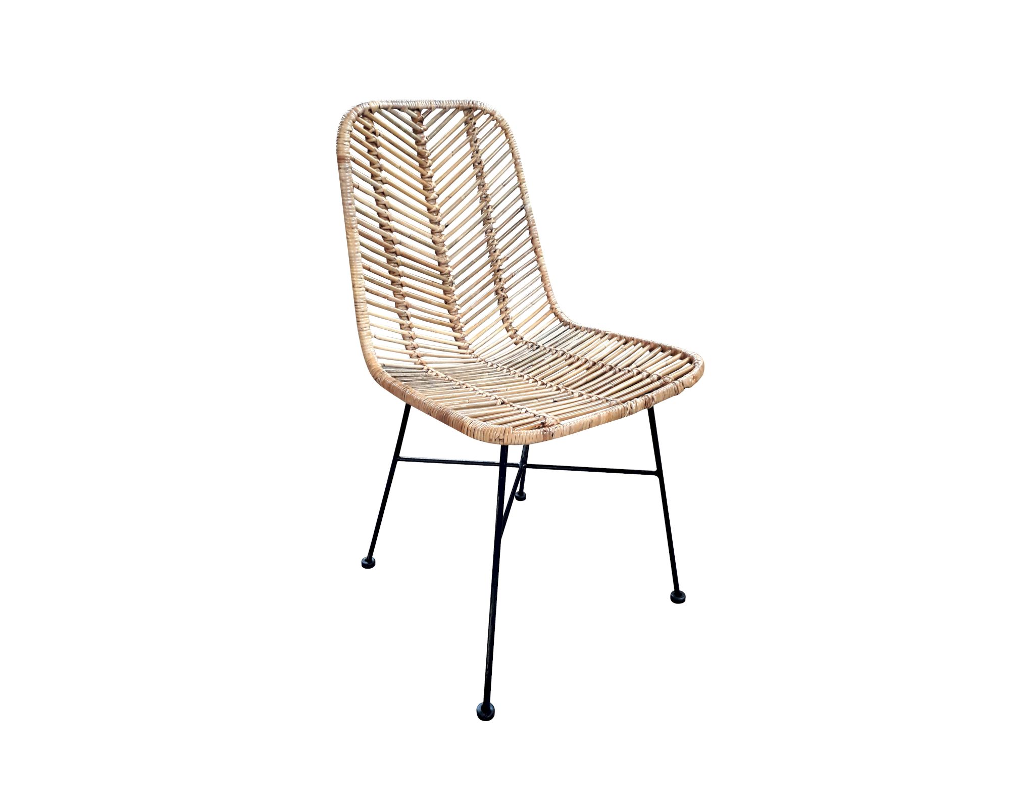 SIT Rattan Vintage Stuhl Metall 2er-Set 5339-01 / B 44 x H 87 x T 57 cm