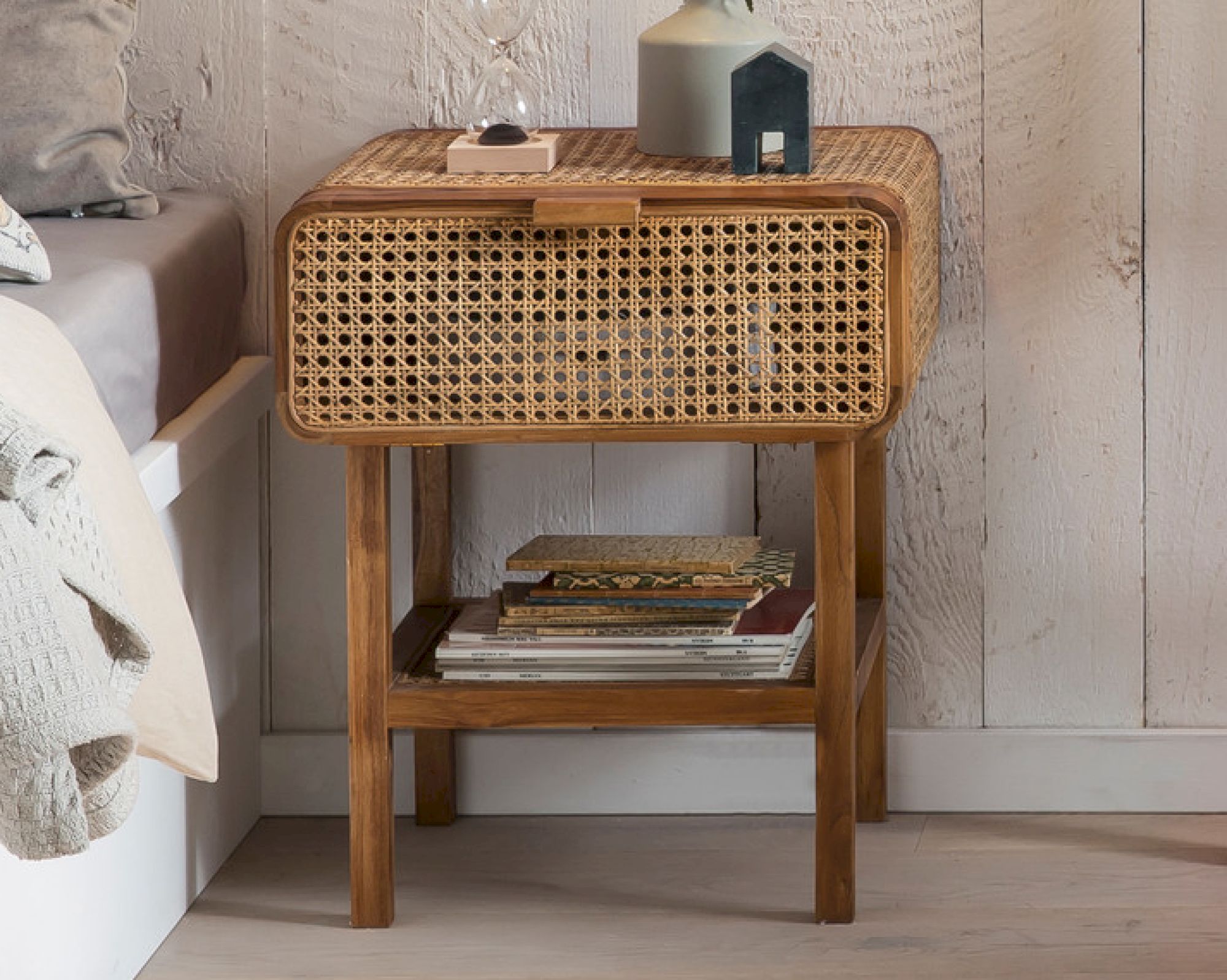 SIT Romanteaka »Rako« Nachtkommode natur