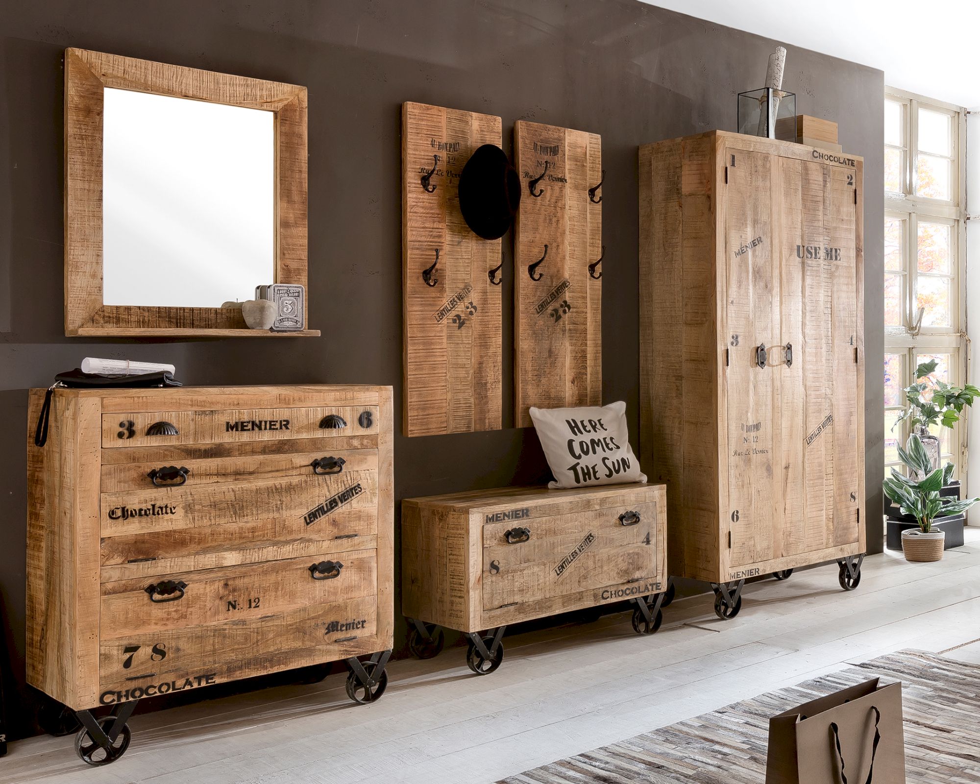 SIT »Rustic« Dielen Set 6-teilig Mangoholz