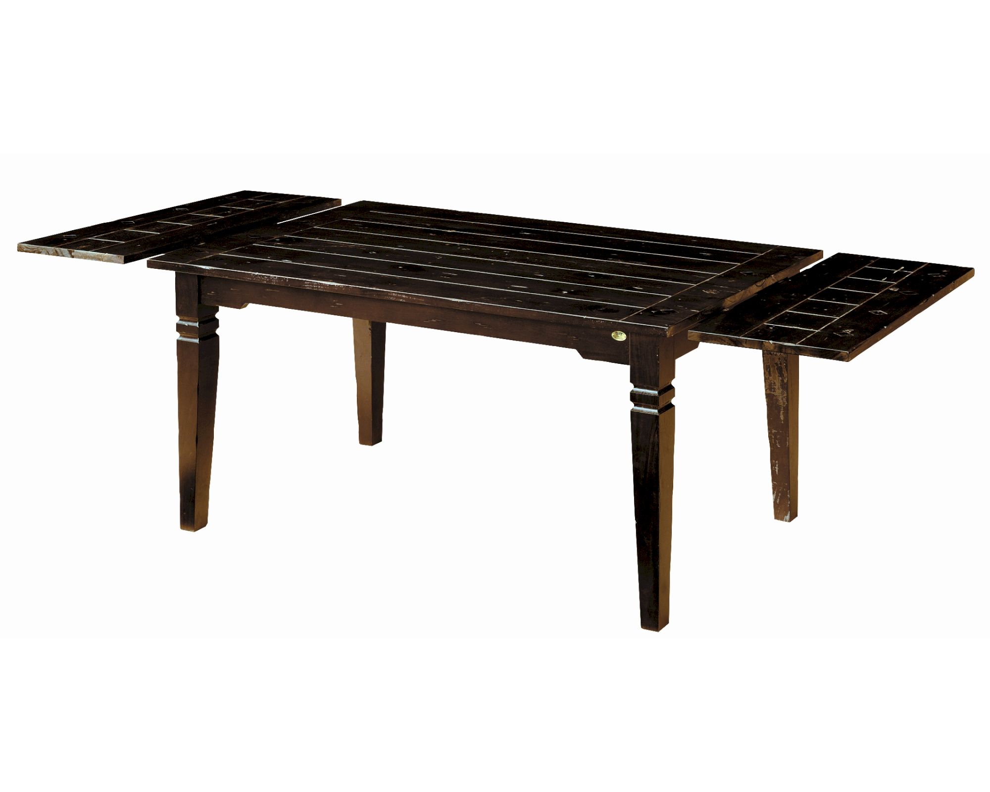 SIT »Samba« Esstisch - ausziehbar Antik Akazie massiv 8416-30 / inkl. 2 Ansteckplatten á 40 cm