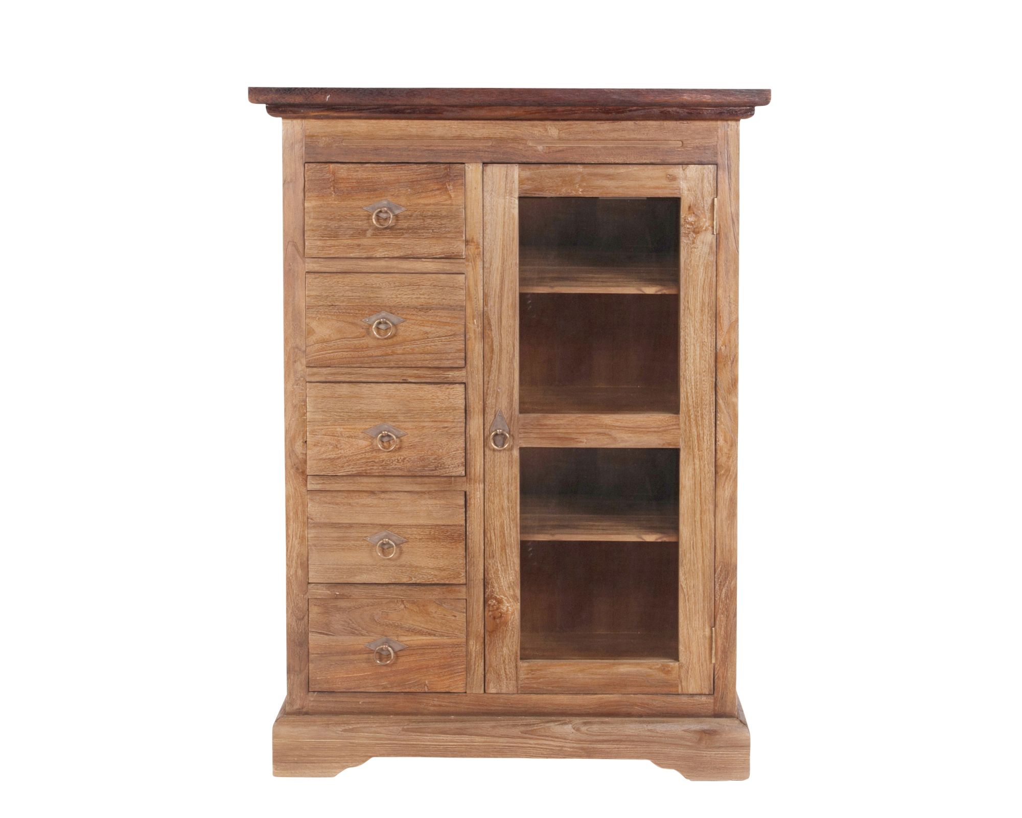 SIT Seadrift Teak Massivholz Brotschrank 6201-34 / B 86 x H 122,5 x T 39 cm