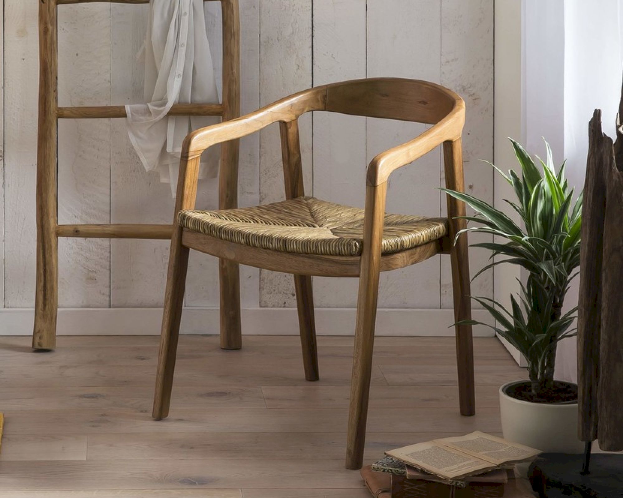 SIT »Tian« Rattan Armlehnstuhl natur