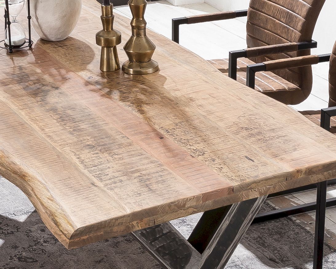 SIT Tops & Tables Tischplatte Mango Massiv 100x220 cm