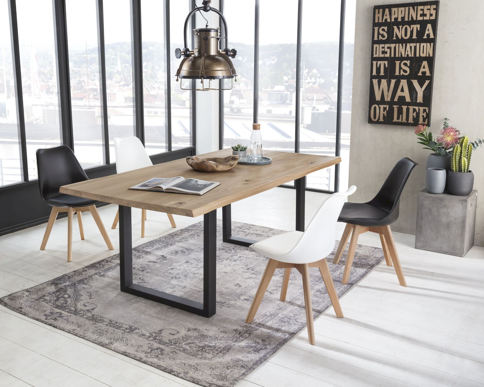 SIT tables & co »Ontario« Esstisch schwarzes Gestell