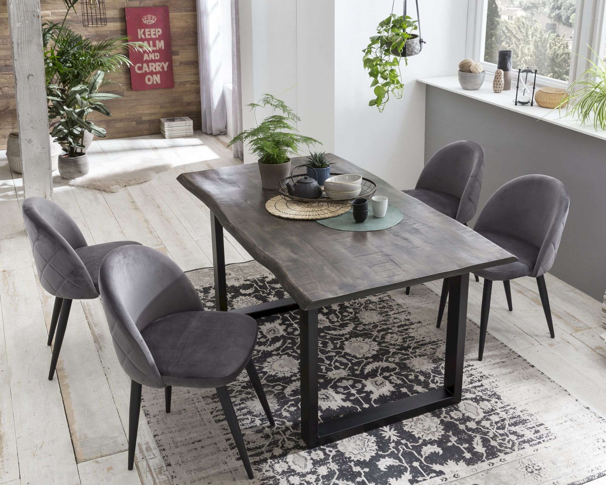 SIT tables & co »Salinas« Esstisch grau Mangoholz