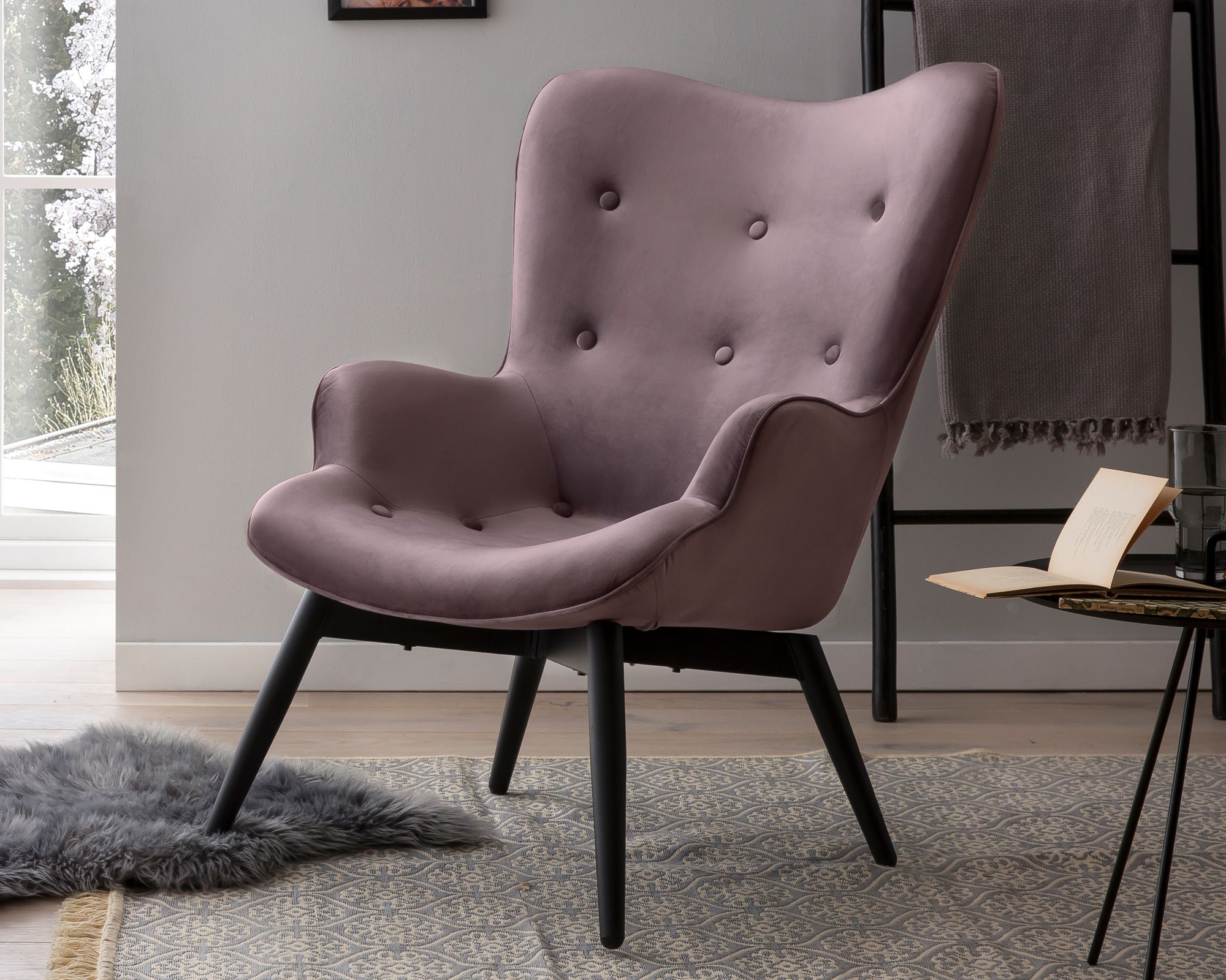 SalesFever »Anjo« Polstersessel rosa 80x92x99 cm