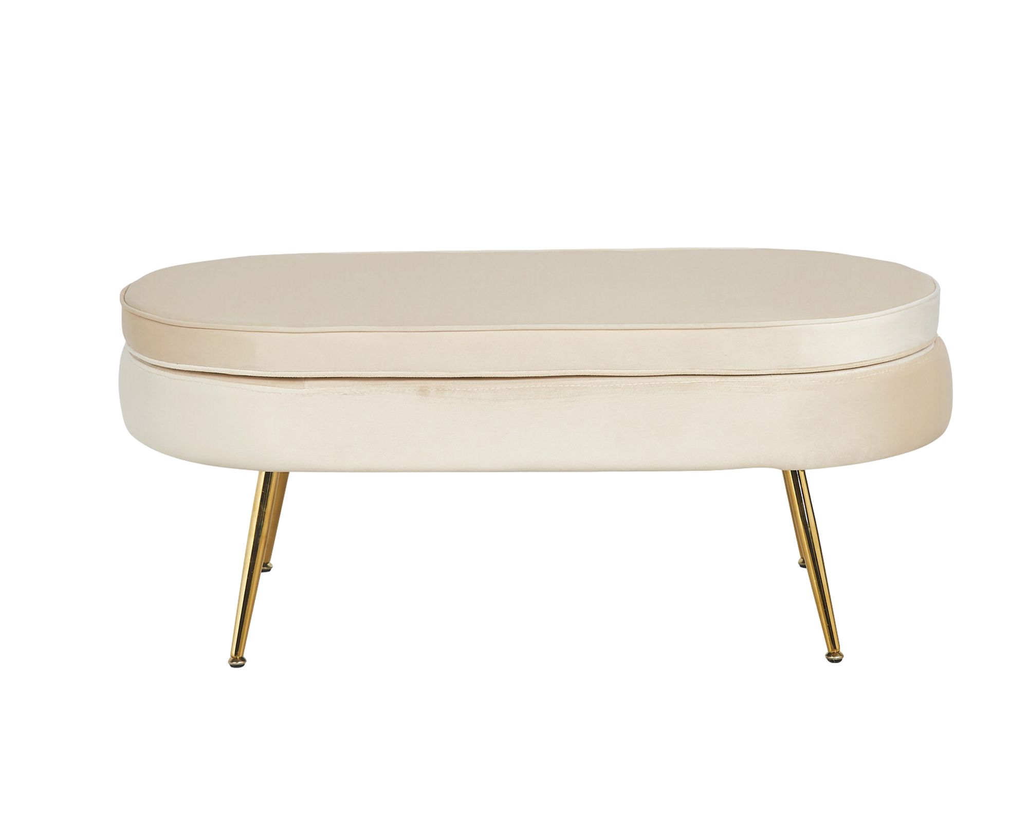 SalesFever »Arielle« Sitzpouf oval 99x44x40 cm / Blau