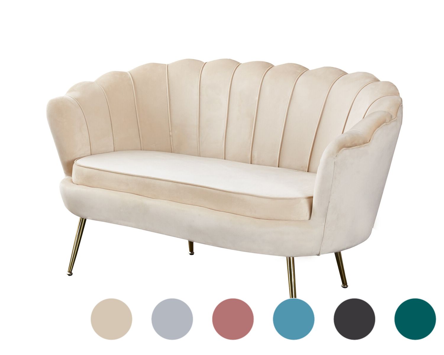 SalesFever »Arielle« Sofa beige 2-Sitzer