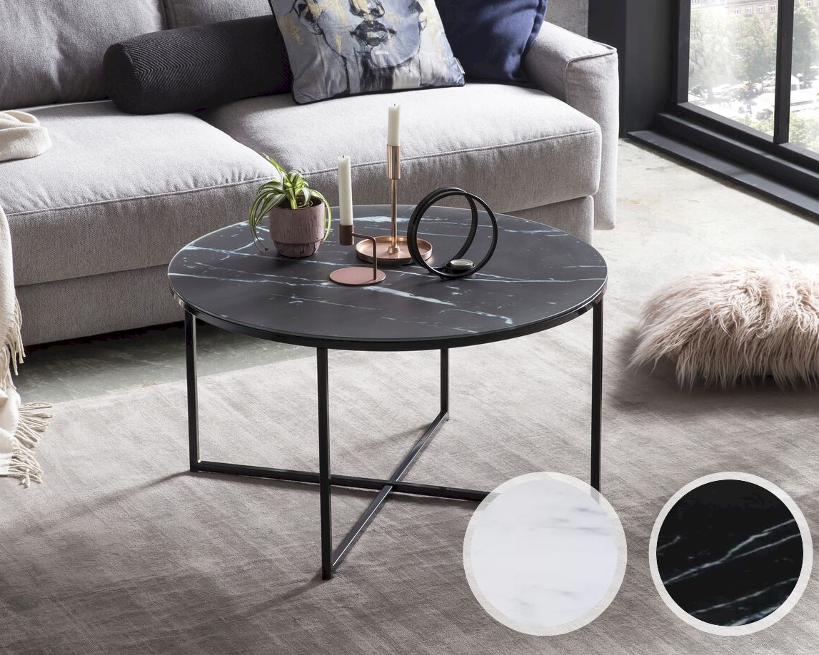 SalesFever »Aven« Couchtisch Marmor-Optik weiß