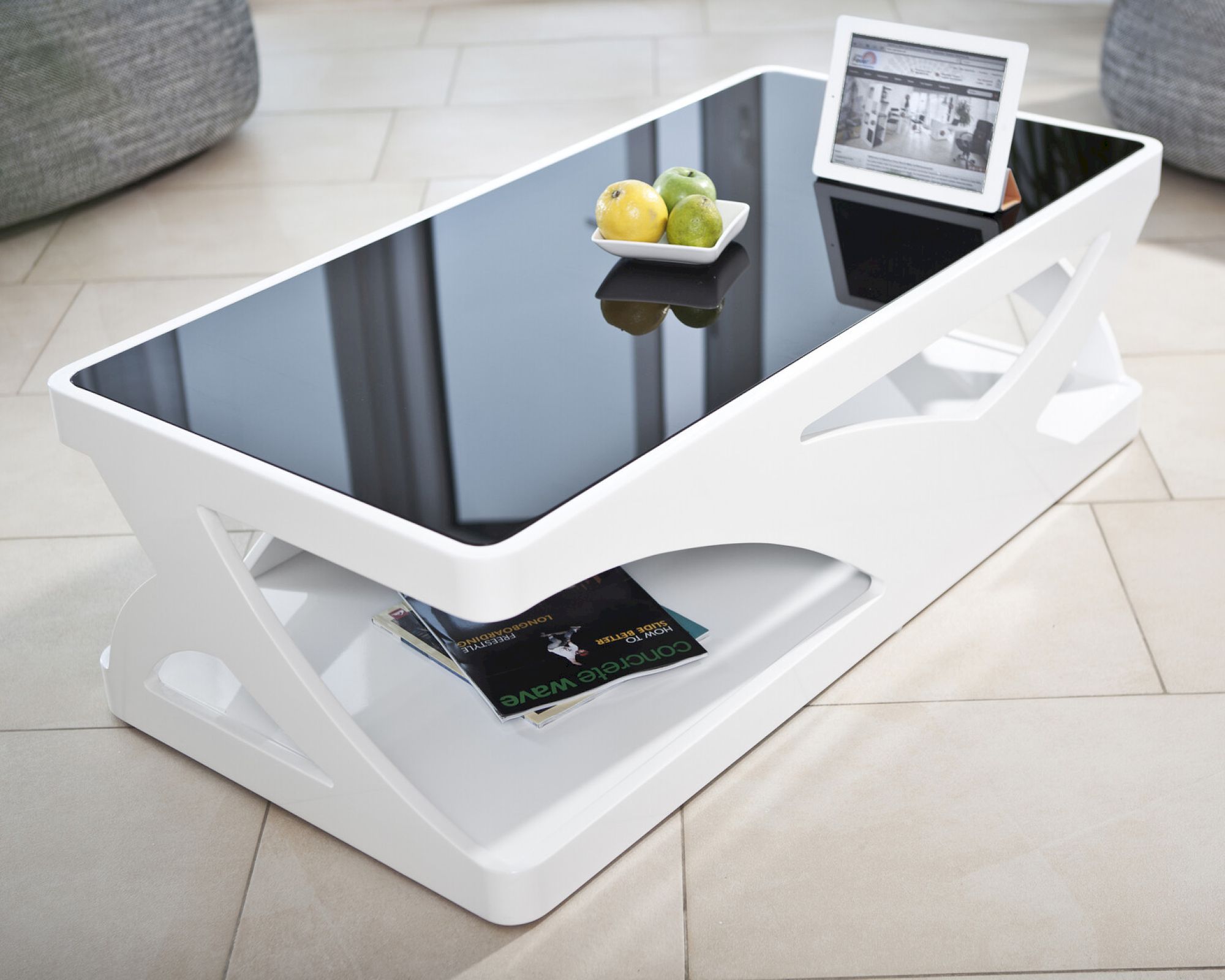 SalesFever »Black&White« Couchtisch weiß/schwarz