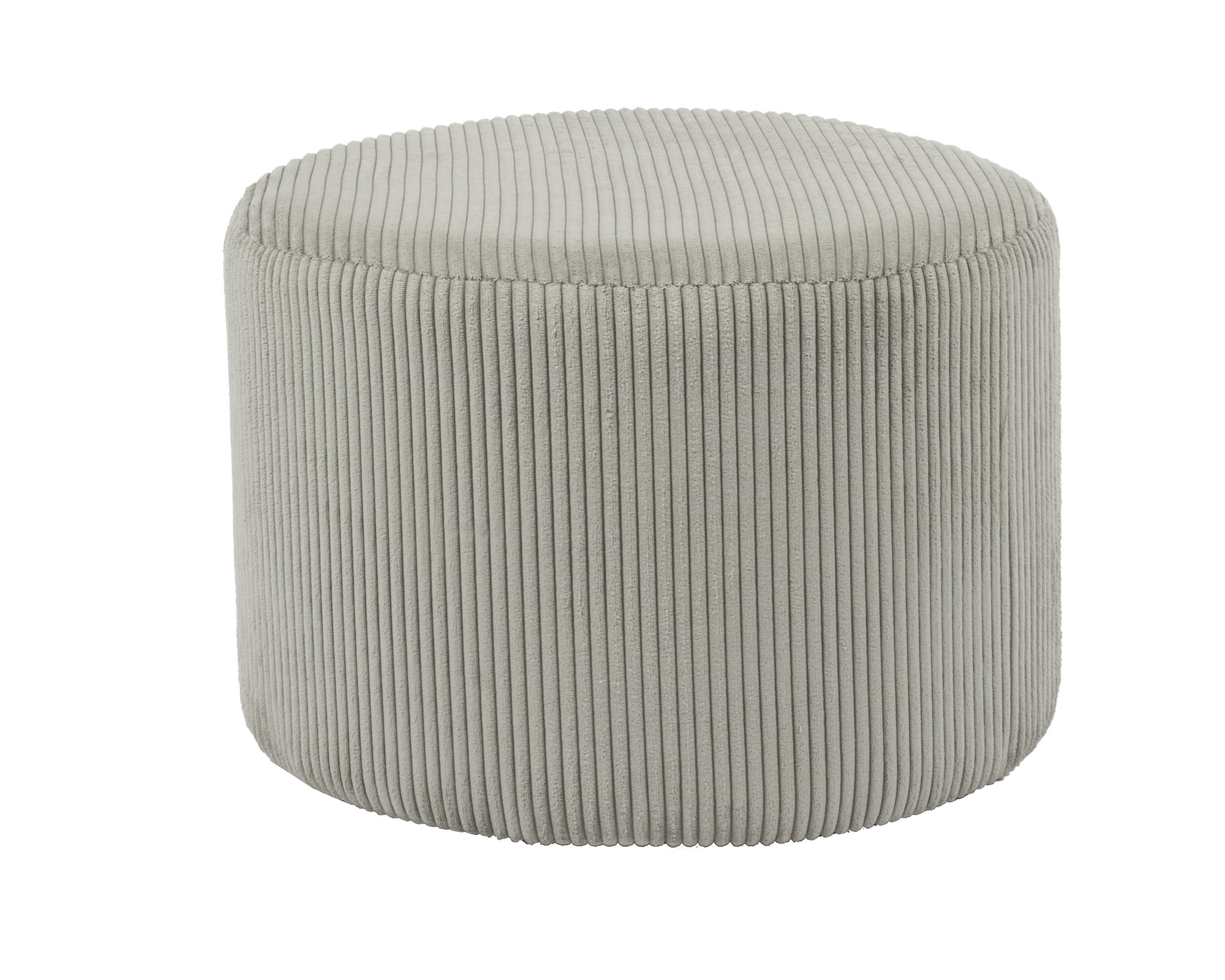 SalesFever »Bornholm« Sitzhocker aus Cord hellgrau 55x38x55 cm