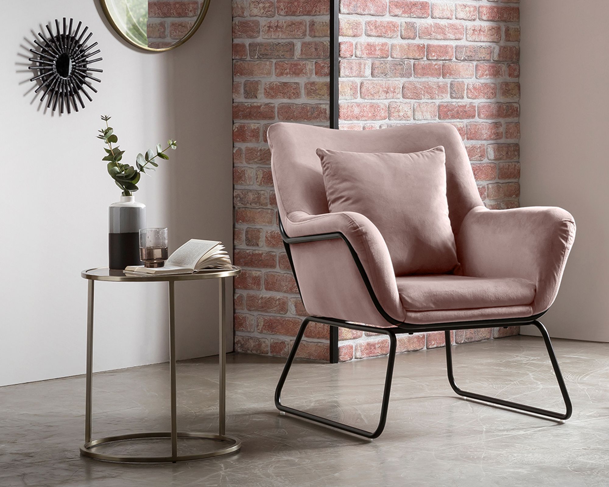 SalesFever »Caiden« Relaxsessel rose 68x82x75 cm