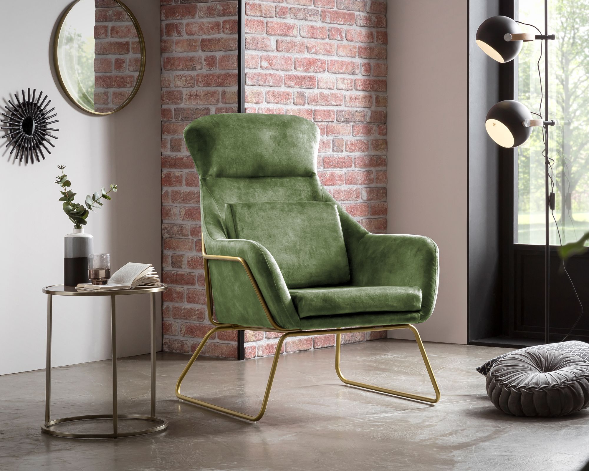 SalesFever »Chester« Relaxsessel grün 73x102x80 cm