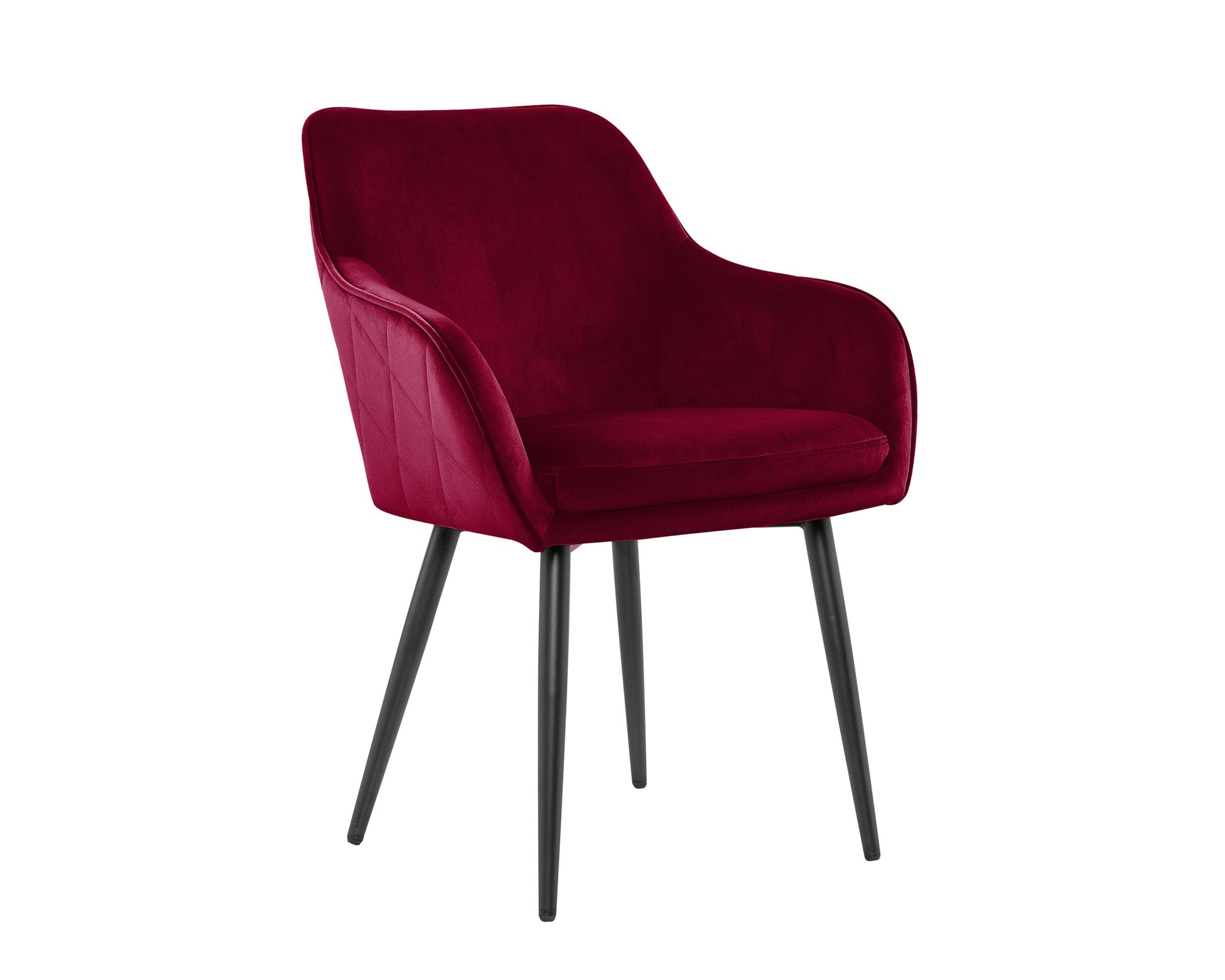 SalesFever »Freja« Armlehnstuhl Samt rot 61x85x45 cm