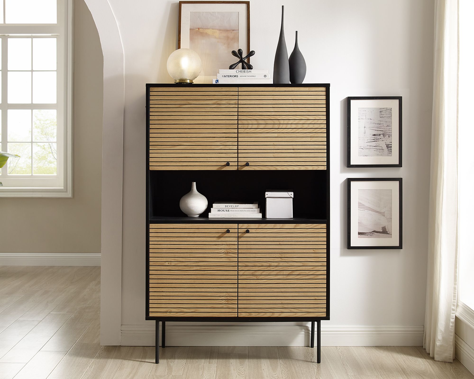 SalesFever »Melvin« Highboard 155x100x40 cm