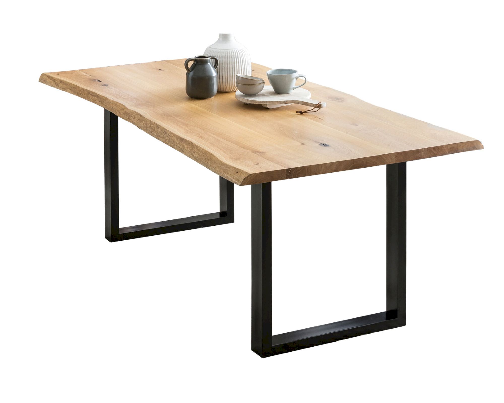 SalesFever »Orka« Baumkante Esstisch Eiche 180x90cm