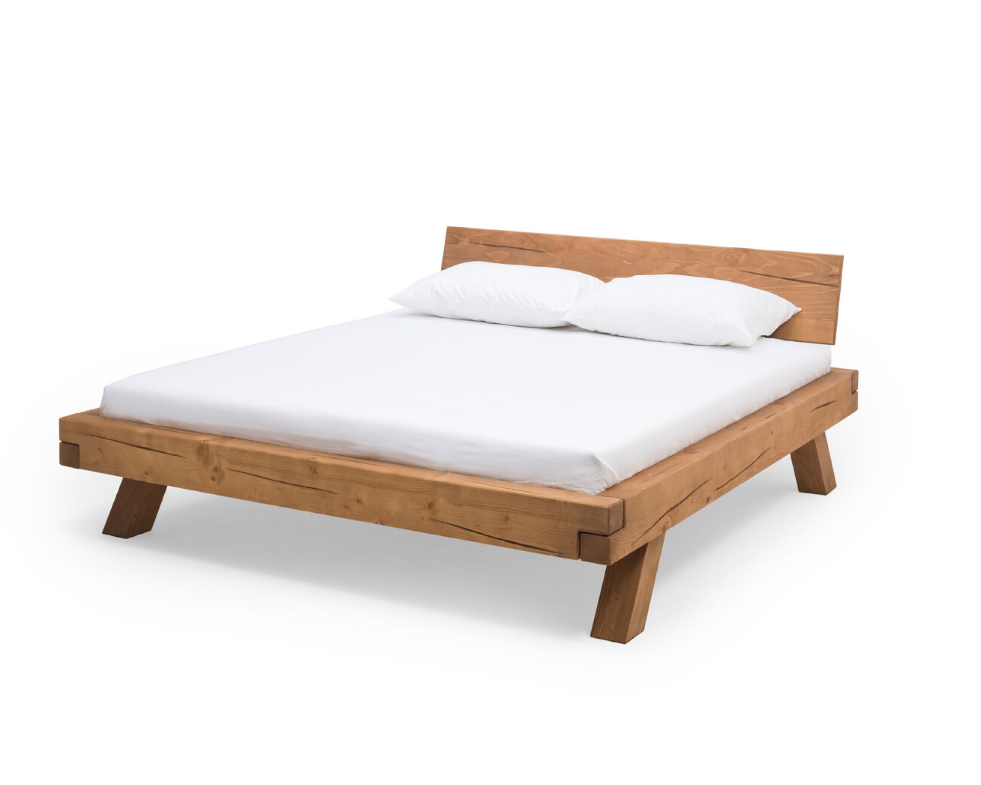 SalesFever »Porto« Massivholz Balkenbett Fichte 160x200 cm