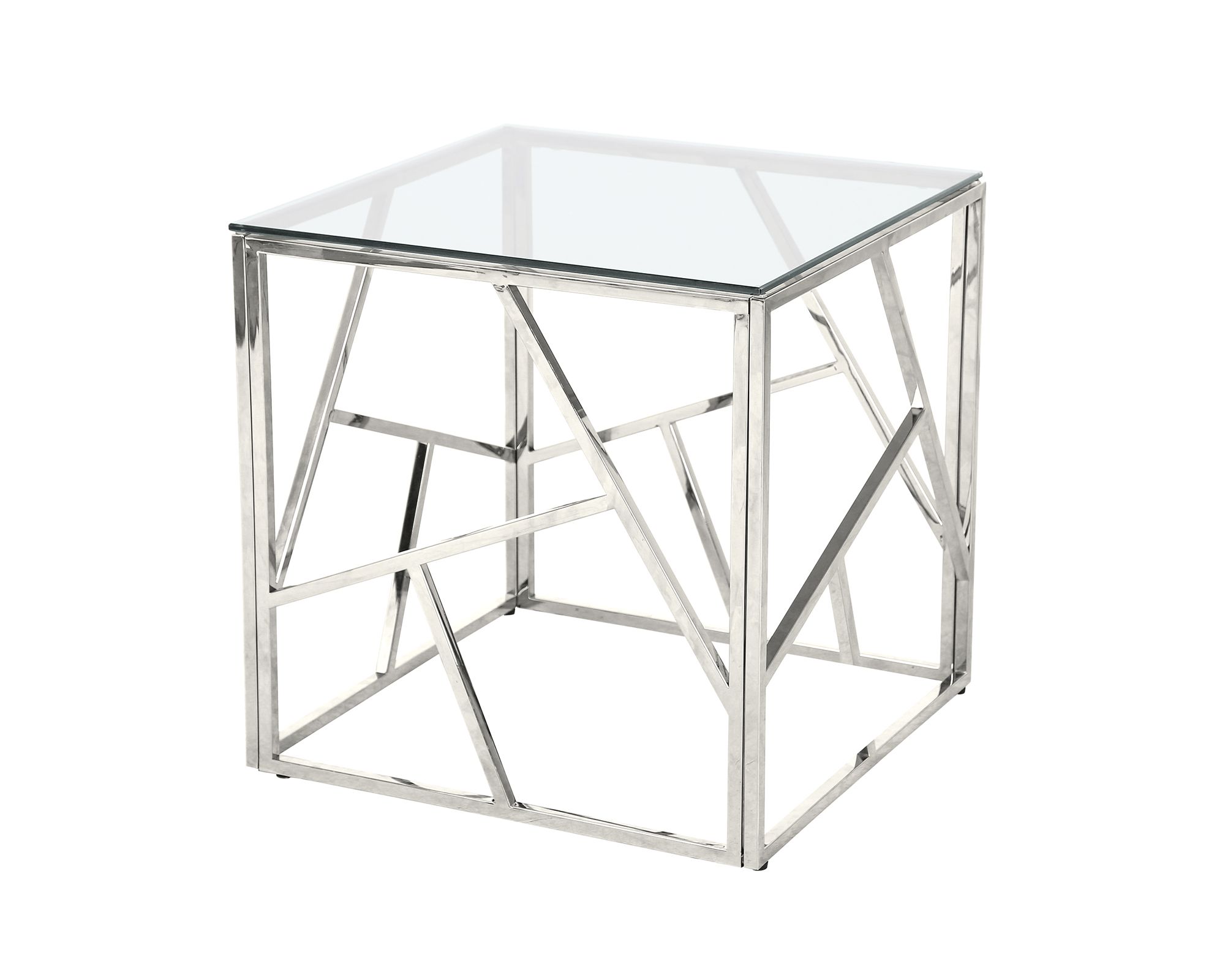 SalesFever »Tala« Beistelltisch silber 55x55x55 cm