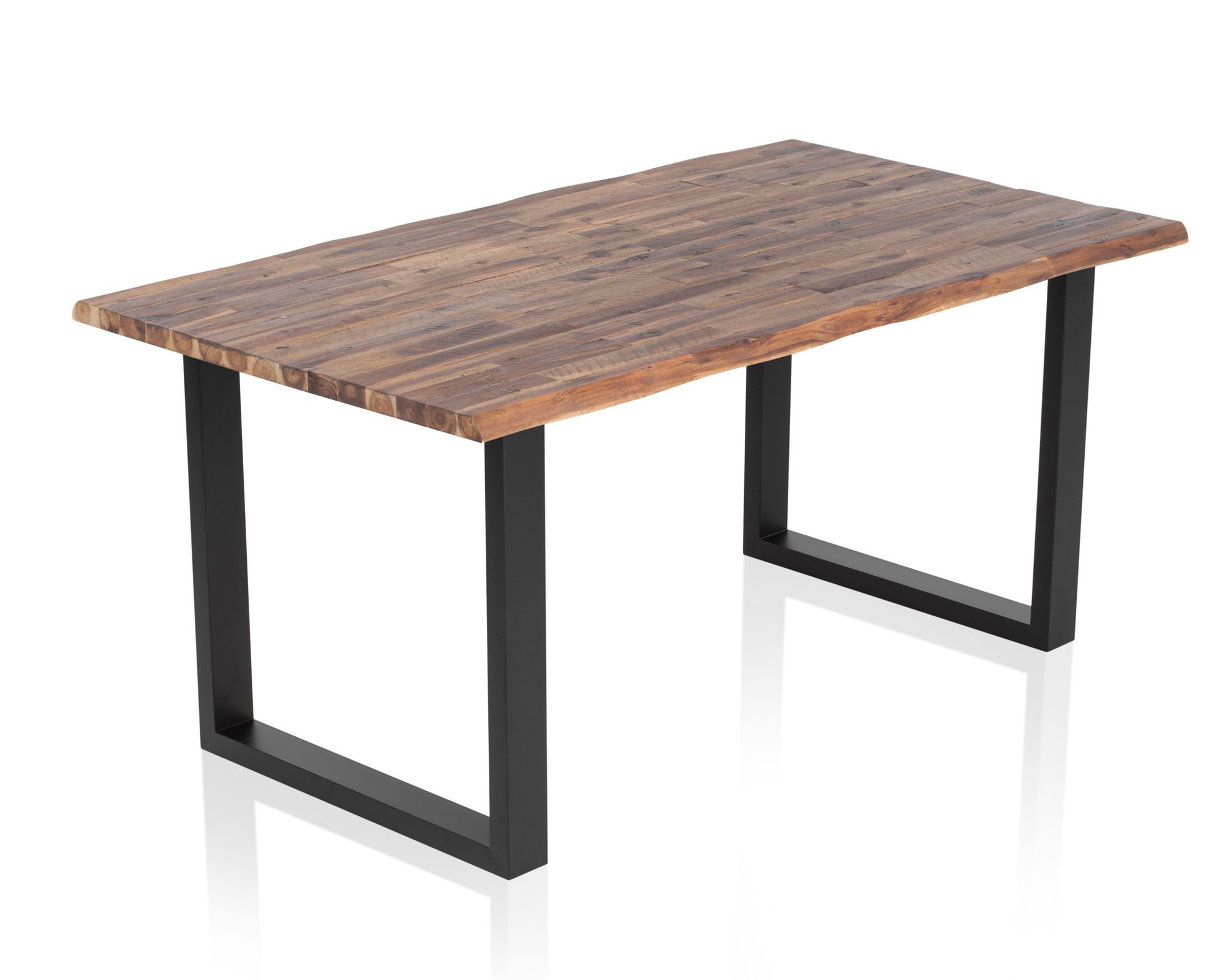SalesFever »Wilson« Esstisch Akazie mit schwarzem Gestell 200x100 cm