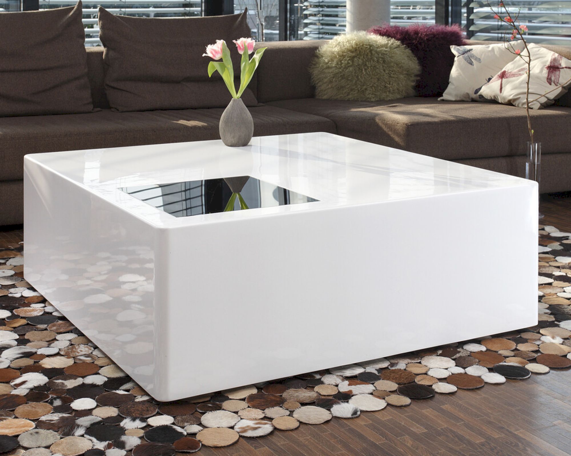 Salesfever »Vetro« Couchtisch weiß / 100x45x100cm