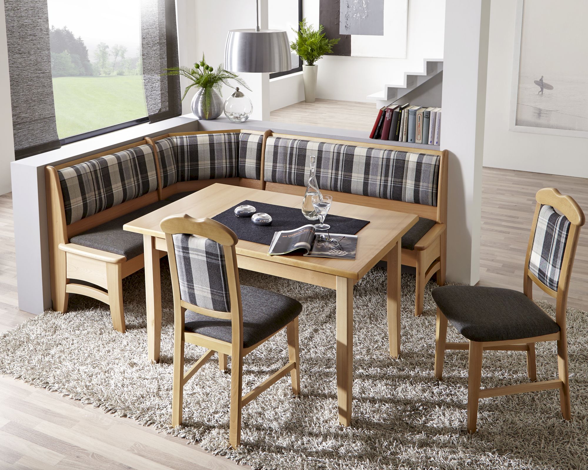Schösswender »Tulln« Buche Massivholz Eckbankgruppe SET