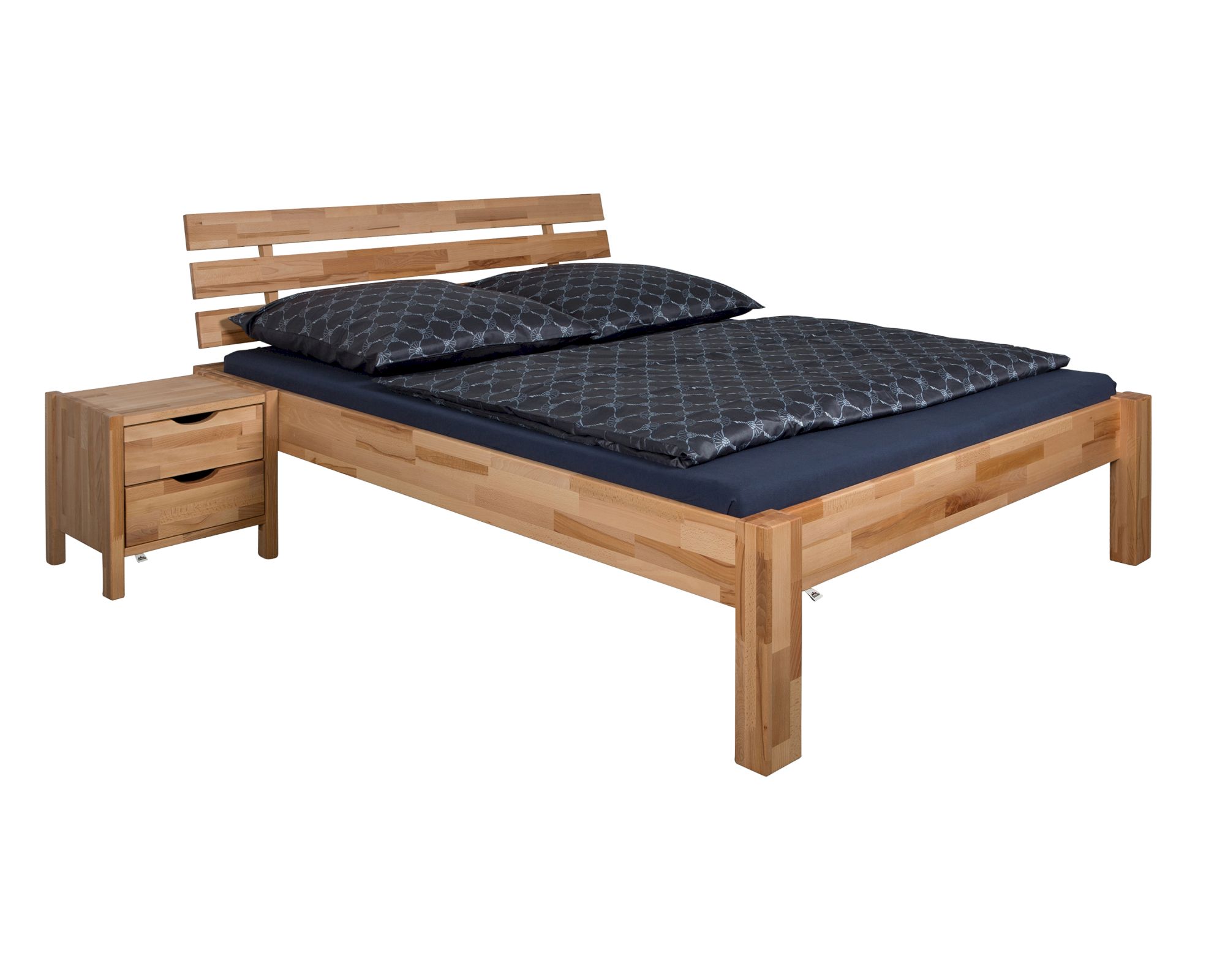 Schwarzwald Massivholz »Beethoven« Komfortbett 180x200 cm / geölt