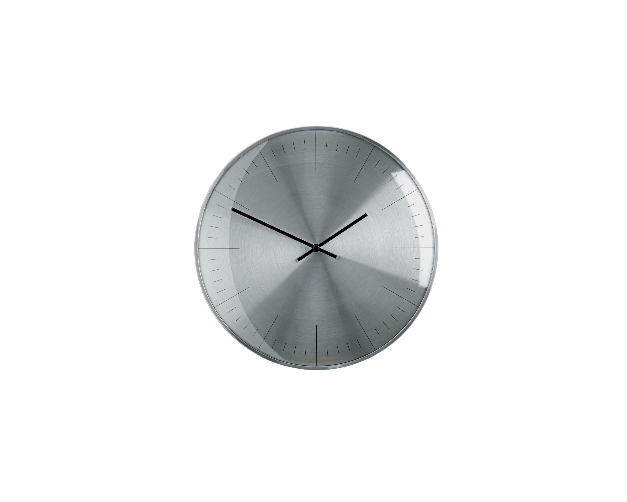 Sompex »Orlando« Clocks Wanduhr Wanduhr / Ø 30x4 cm / Silber