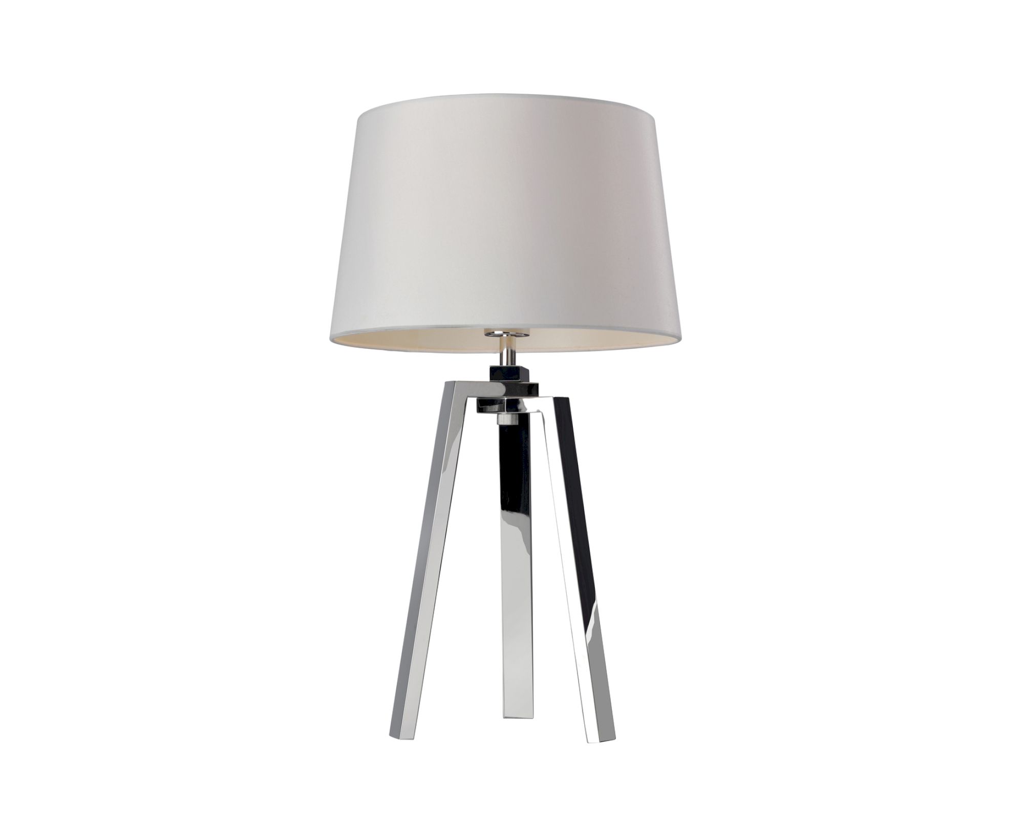 Sompex »Triolo« Tischleuchte Ø 33x57 cm / chrom & weiss