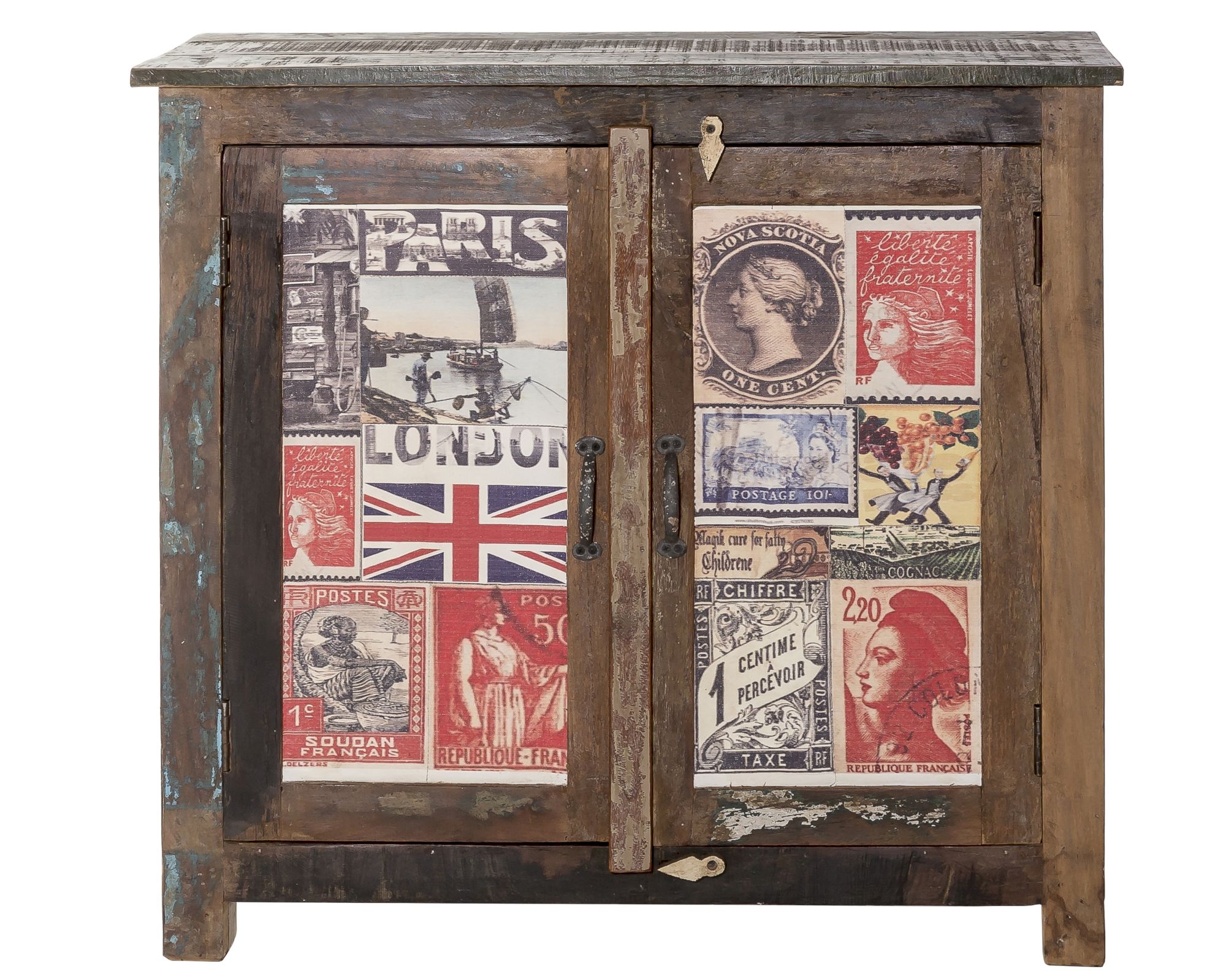 Taste of India Unikat Schrank vintage-multicolor-finish