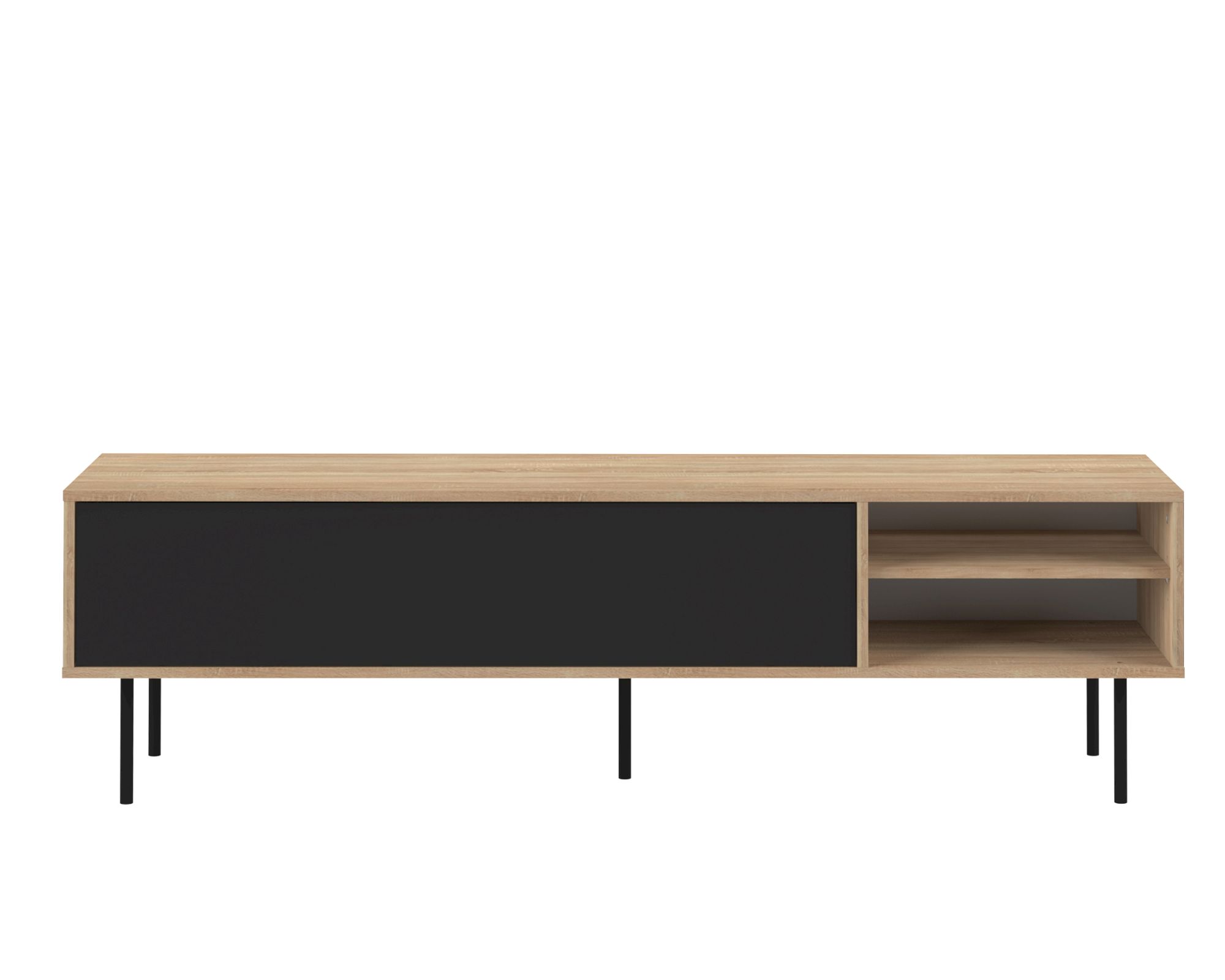 TemaHome »Ampere« TV-Schrank Schwarz mit Eiche 165x48x40 cm