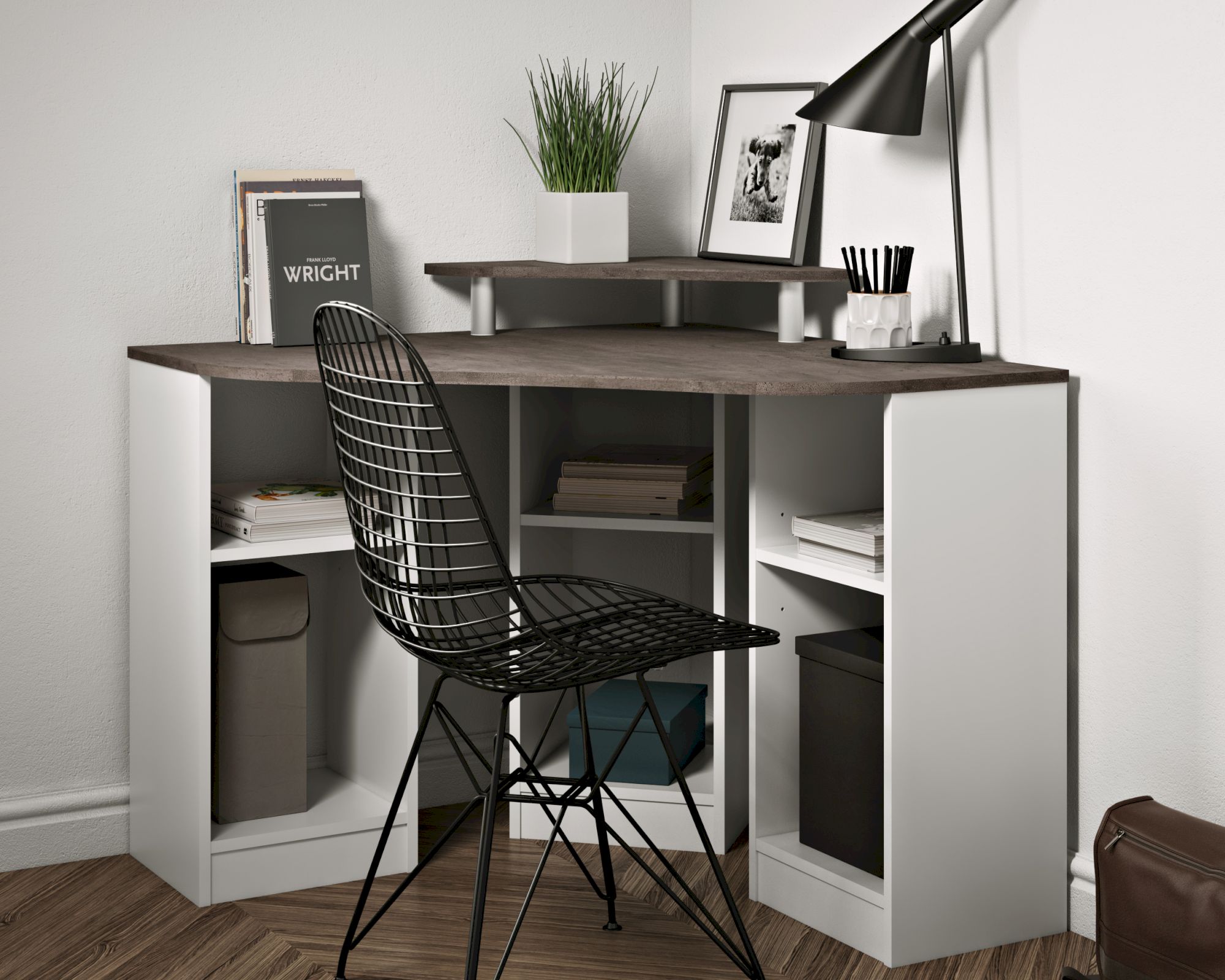 TemaHome »Corner« Schreibtisch Weiß mit Concerte 82x94x94 cm