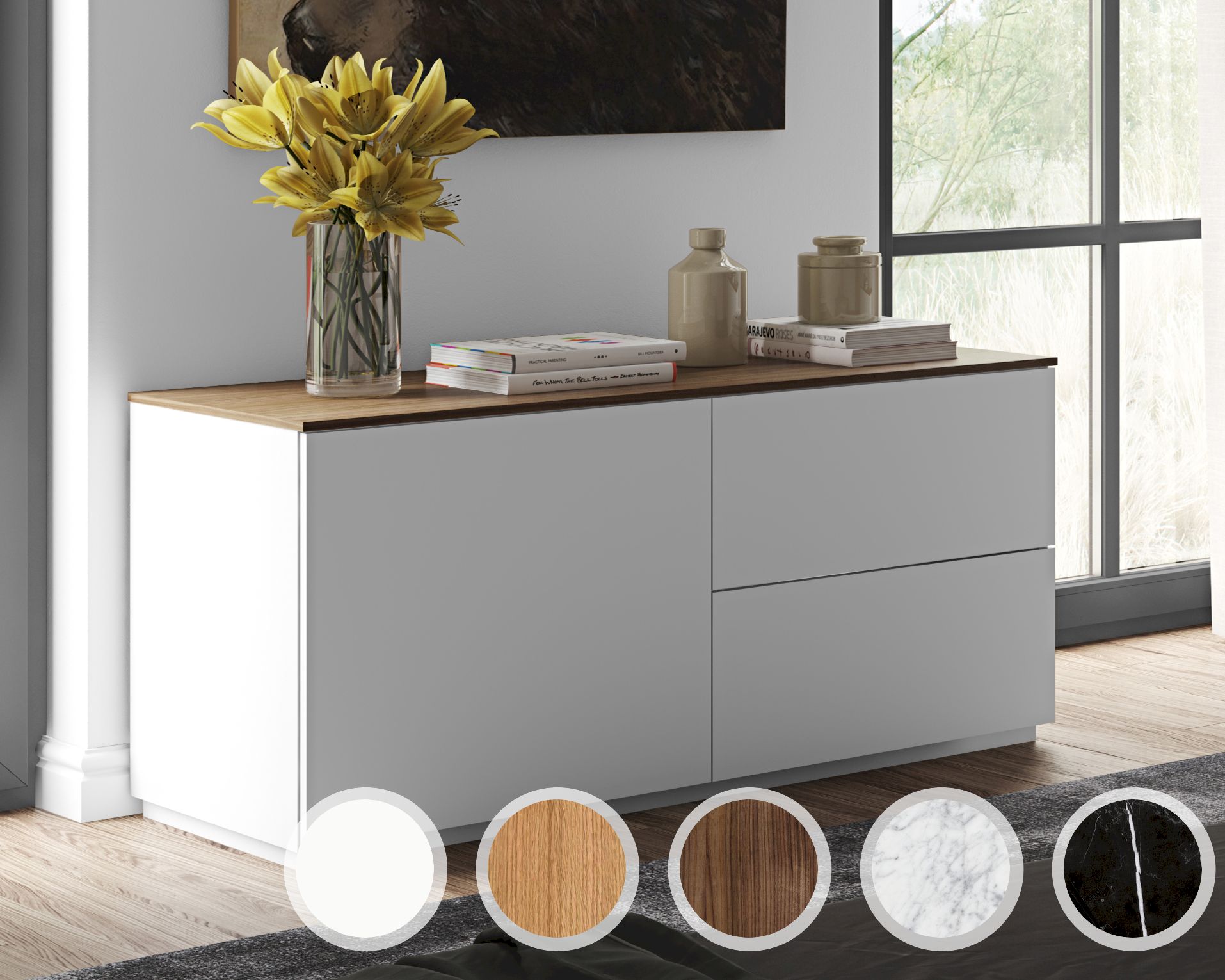 TemaHome »Join« Highboard - 120L2 Eiche