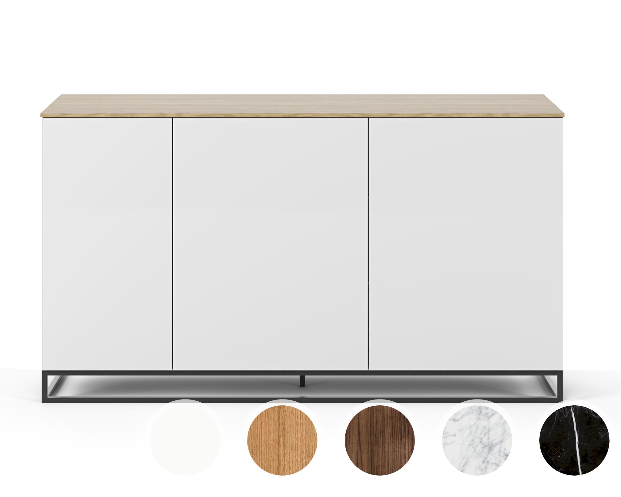 TemaHome »Join« Sideboard - 160H1 mit Metallfuss Nussbaum