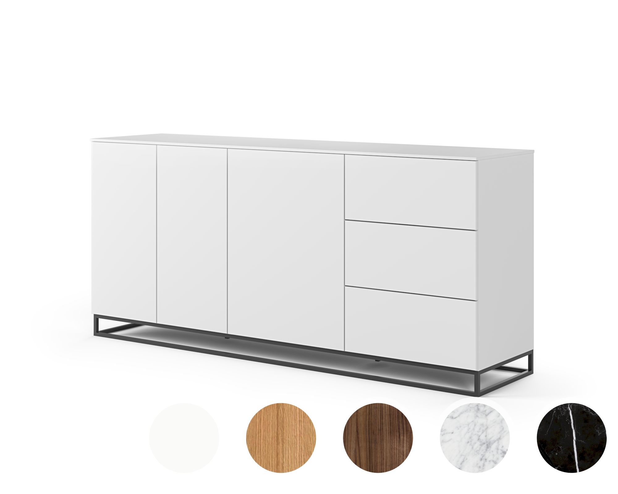 TemaHome »Join« Sideboard - 200H1 mit Metallfuß Weiss