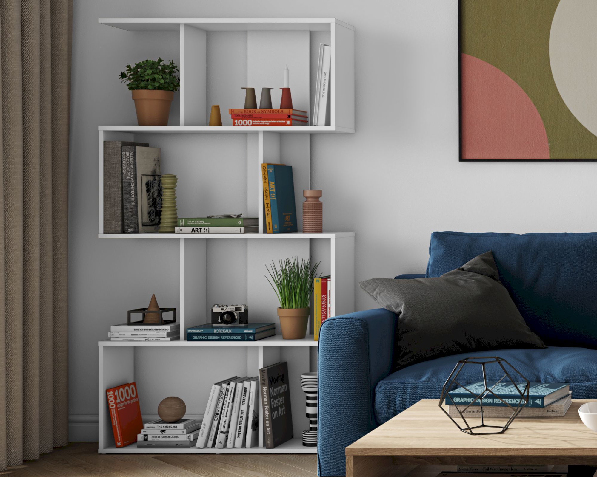 TemaHome »Sigma« Bücherregal Weiß 89x165x25 cm