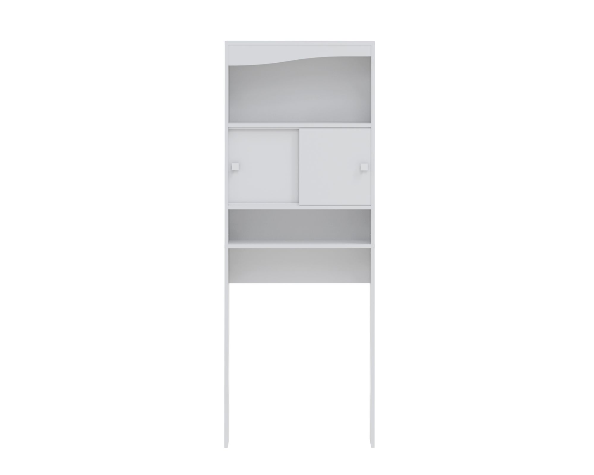 TemaHome »Wave« Badezimmerschrank Weiß 64x177x19 cm