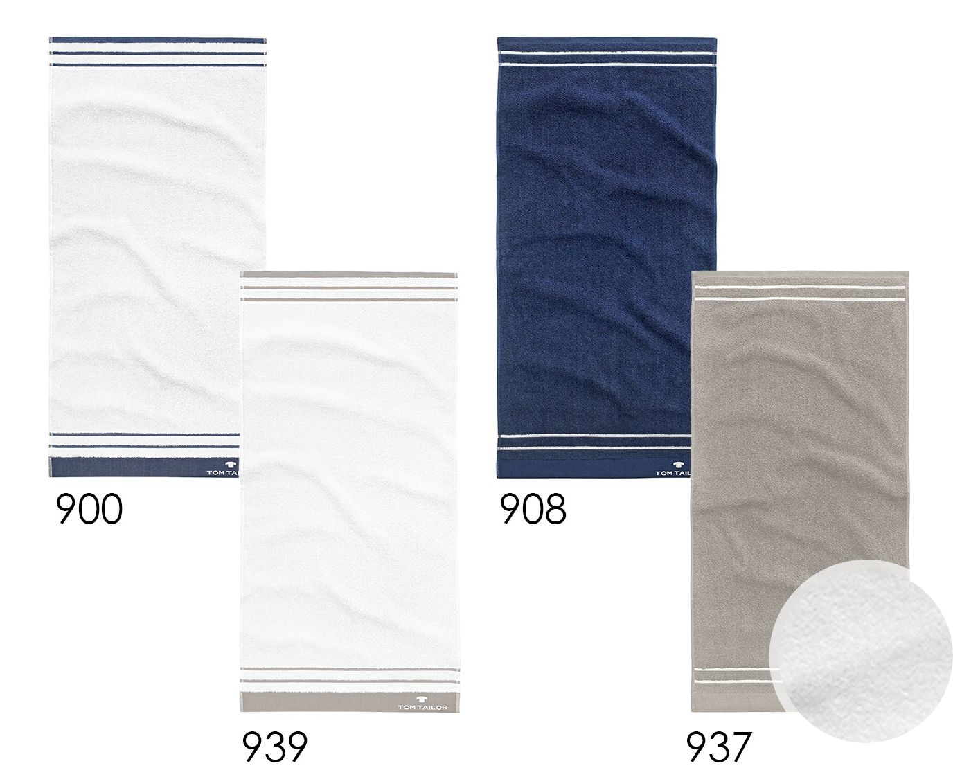Tom-Tailor »Maritim« Handtücher 100607 50x100 cm / 900 White