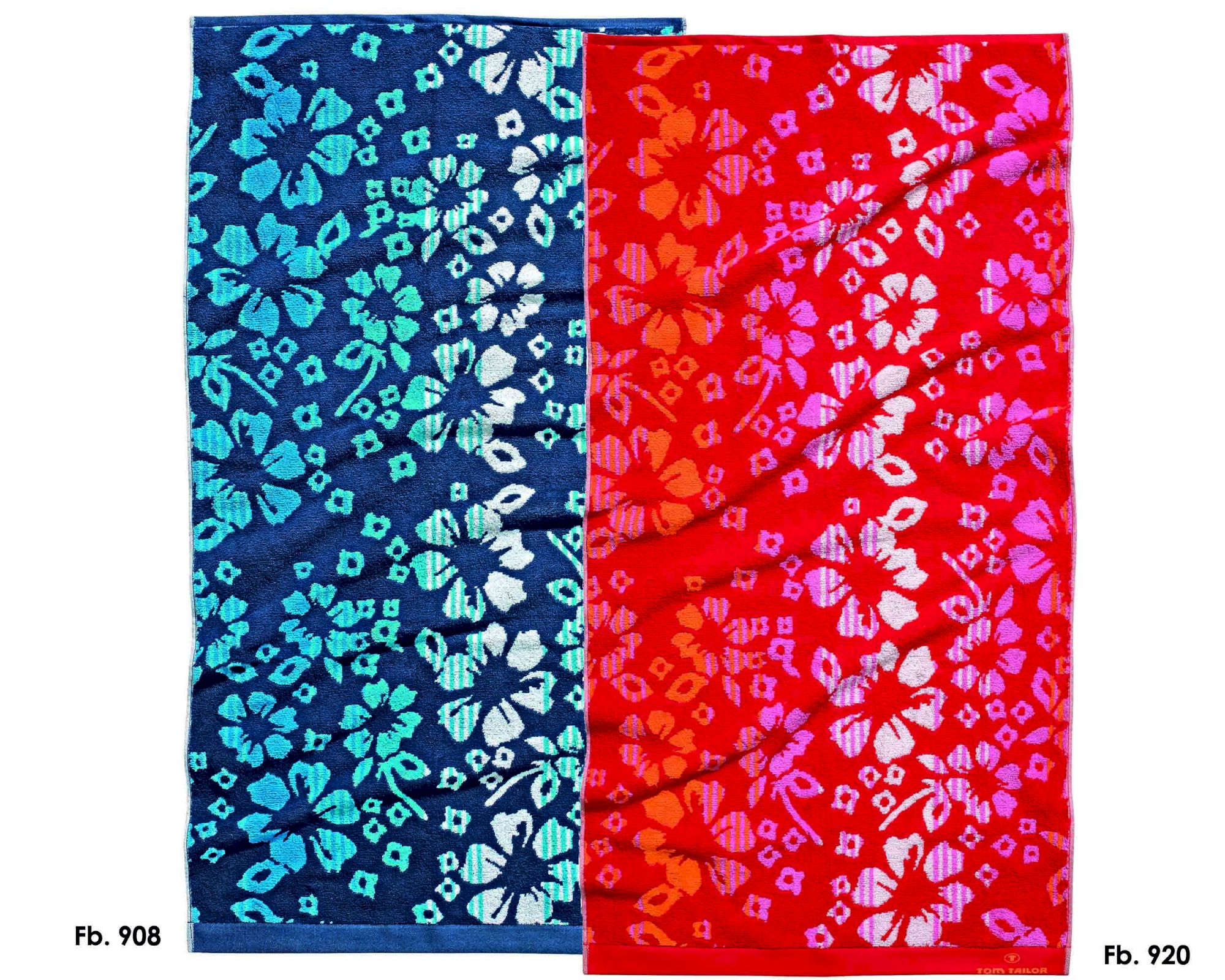 Tom-Tailor »Walk« Frottier Handtücher 100240 Fb. 908 Navy Handtuch 50x100 cm