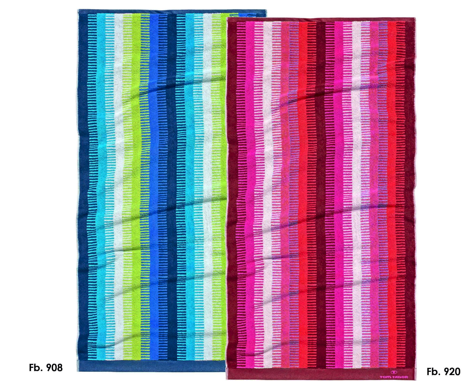 Tom-Tailor »Walk« Frottier Handtücher 100241 Fb. 920 Red Handtuch 50x100 cm