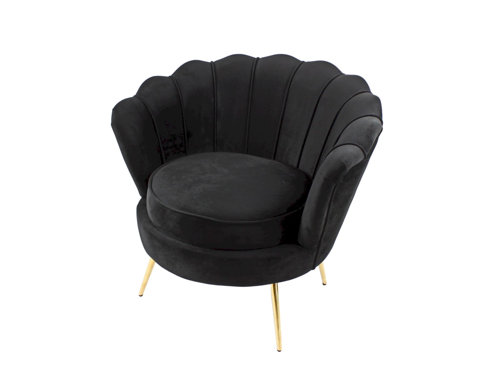 VOSS Design »Audrey« Samt Sessel schwarz