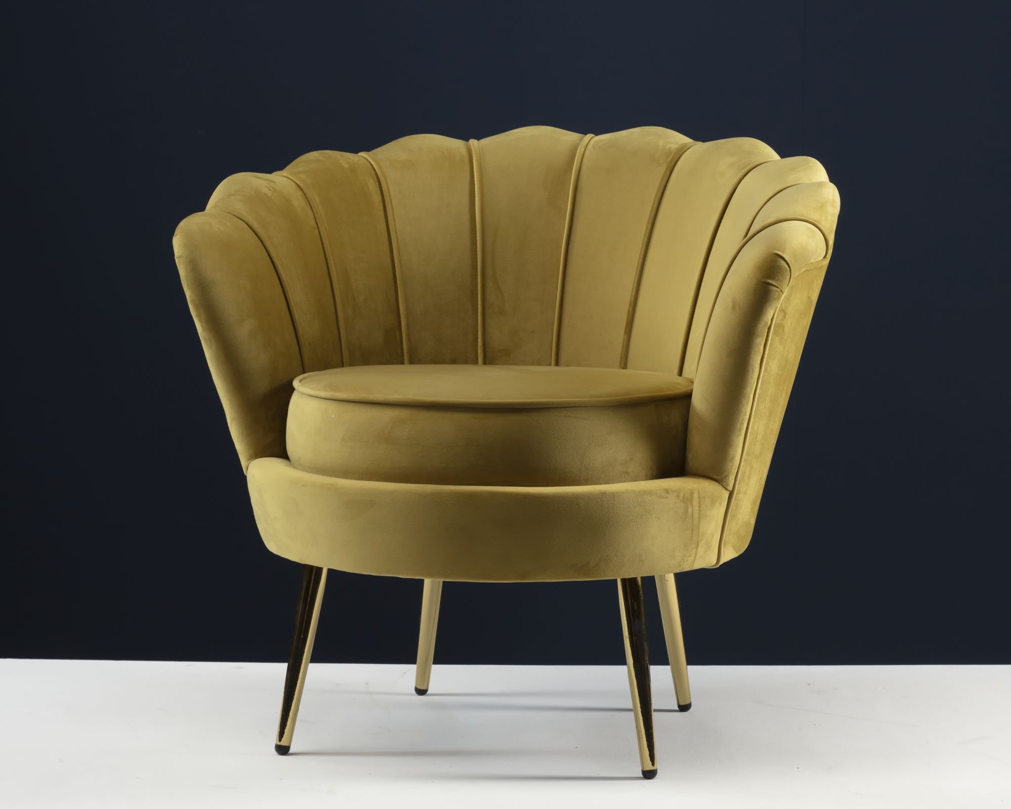Voss-Design VOSS Design »Audrey« Samt Sessel senfgelb senfgelb
