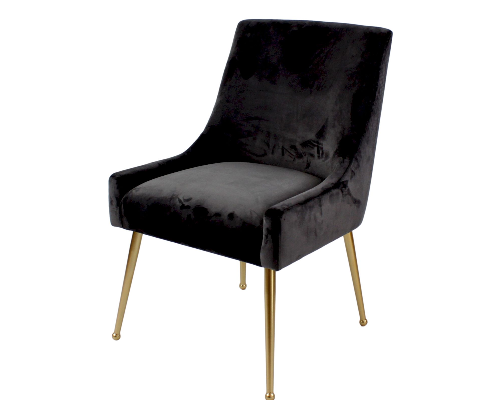 VOSS Design »Christy« Sessel Samt grau/gold