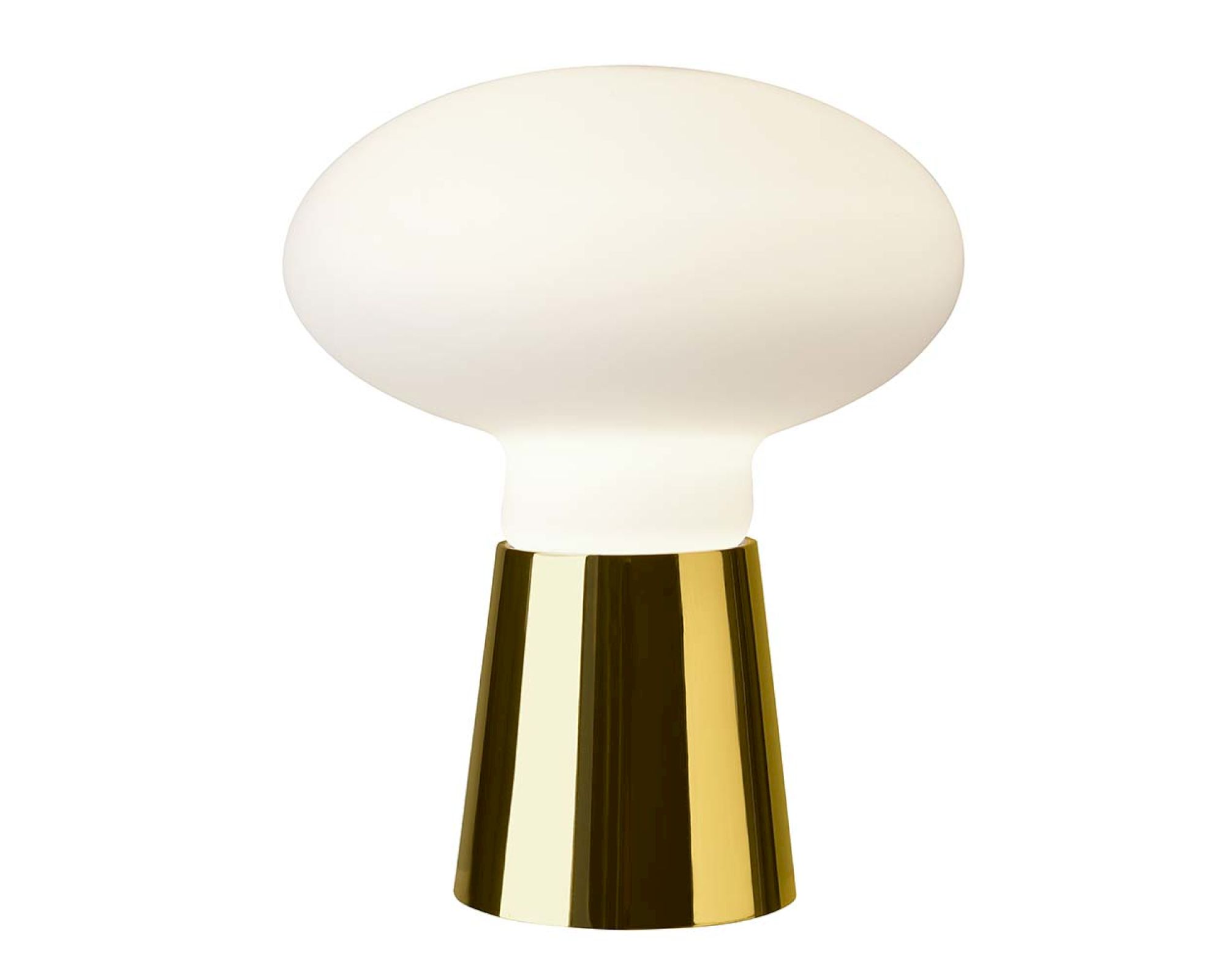 Villeroy&Boch »Bilbao« Tischleuchte 24x21 cm / Tischleuchte / metall gold, weissglas